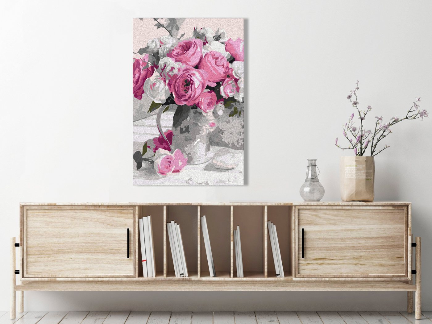 Thumbnail - Artgeist Malen nach Zahlen Pink Bouquet