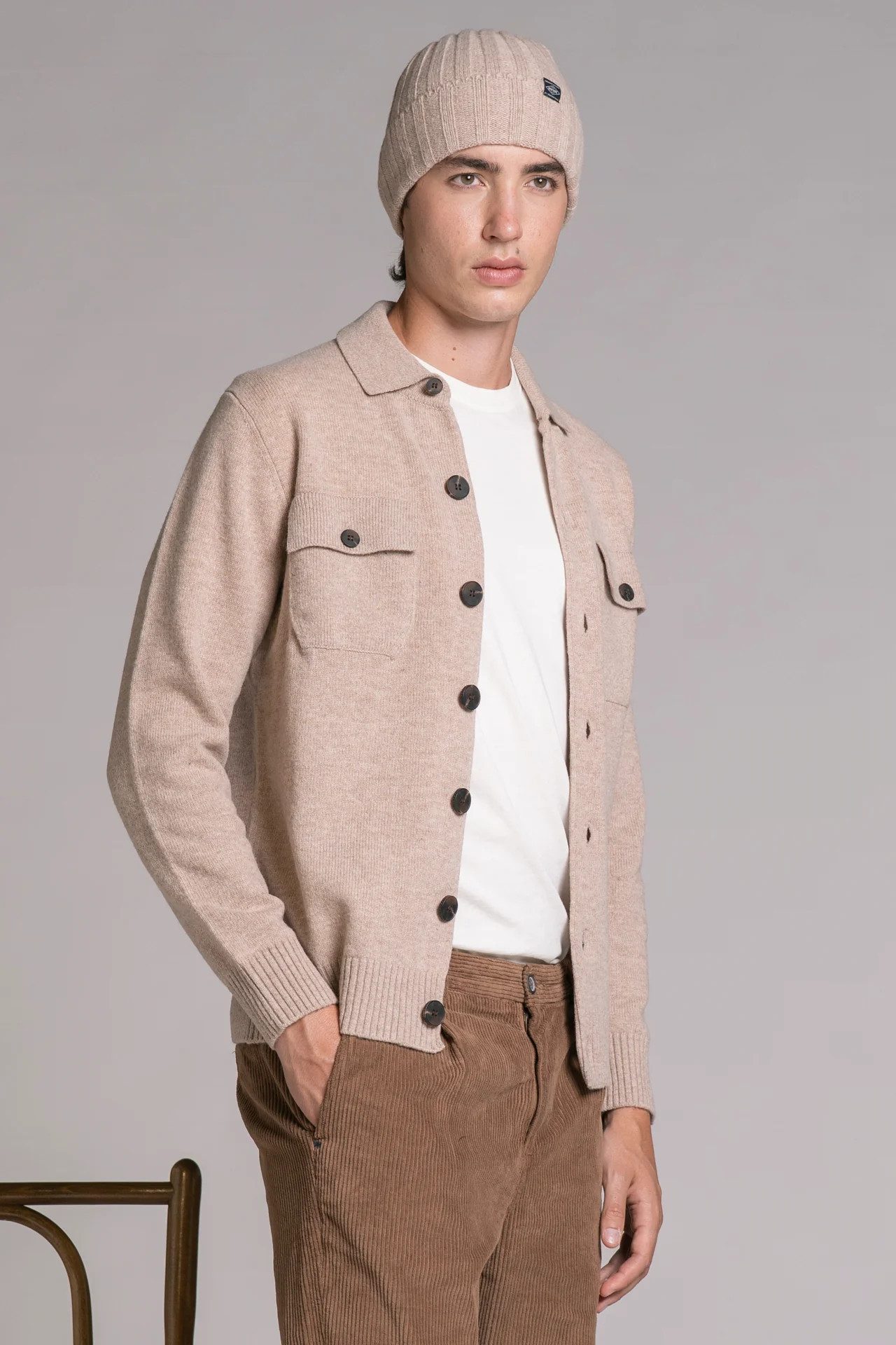 IMPURE Strickjacke ZACK OVERSHIRT MIXED WOOL - Strickjacke - Cardigan