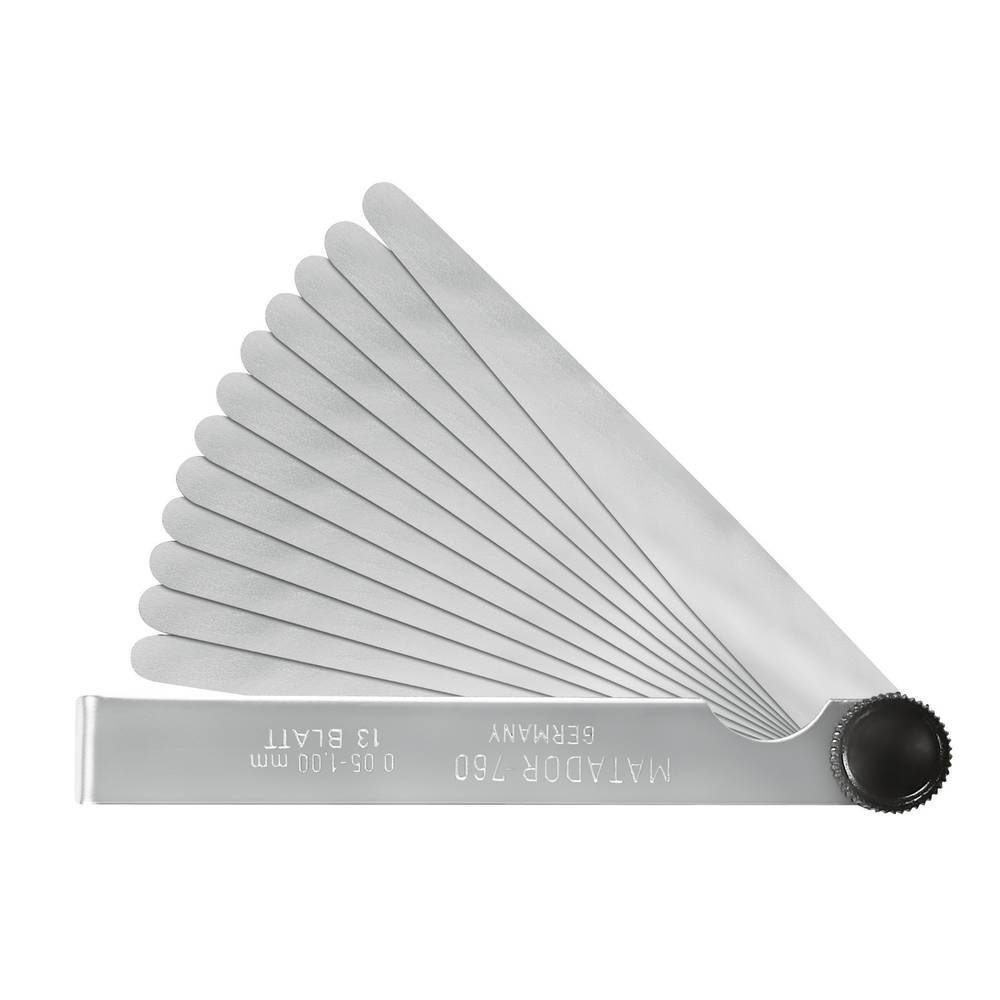 Fühlerlehre Fühlerlehren, 100 mm Blatt, 13 x 2 - 35/100
