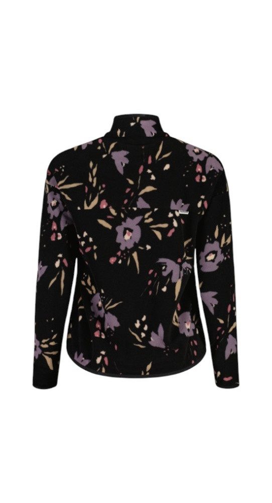 Maloja Fleecejacke Fleecepullover BocanaM Full-Zip schwarz/blume Damen
