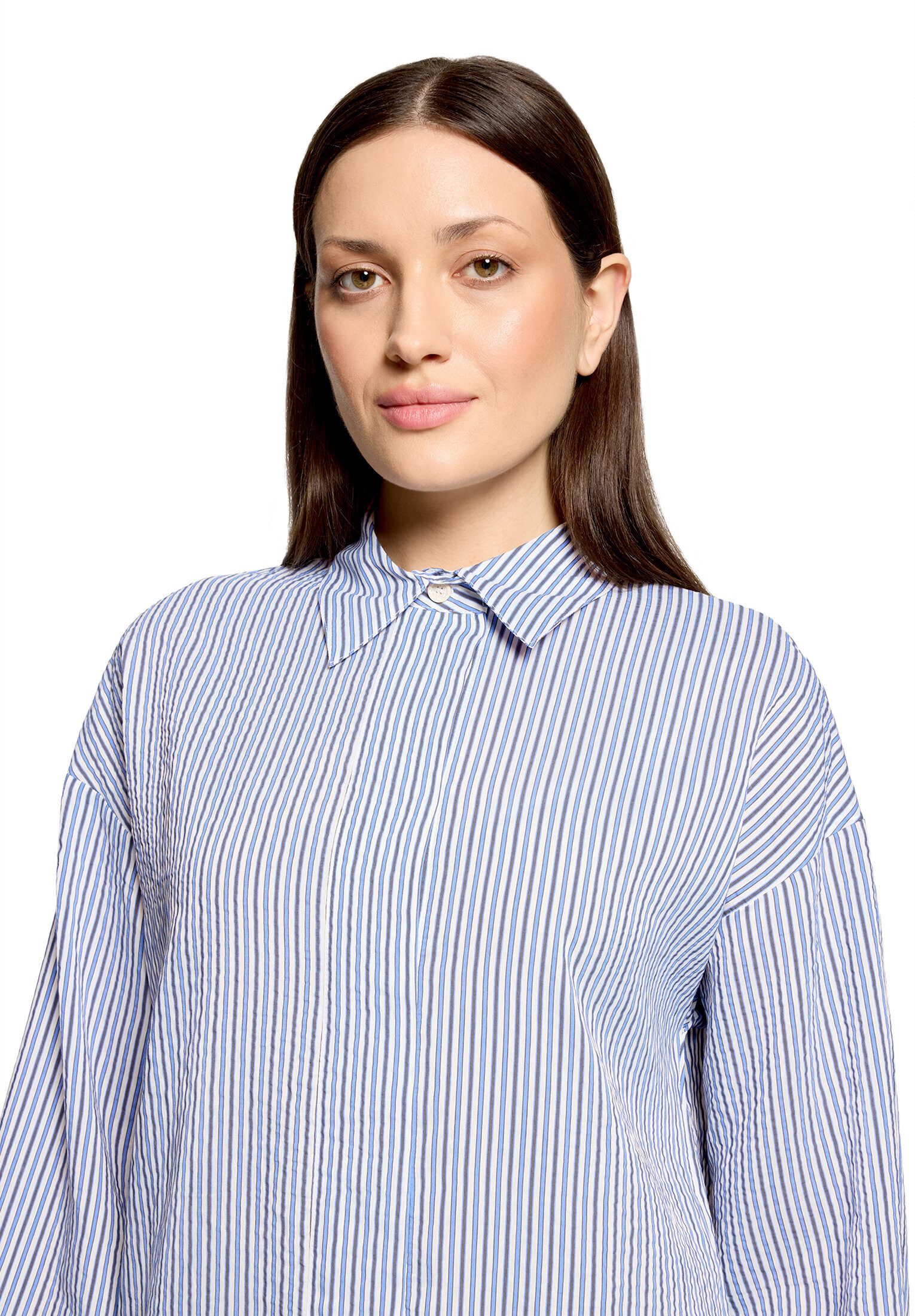 Cartoon Klassische Bluse Damen mit Raffung