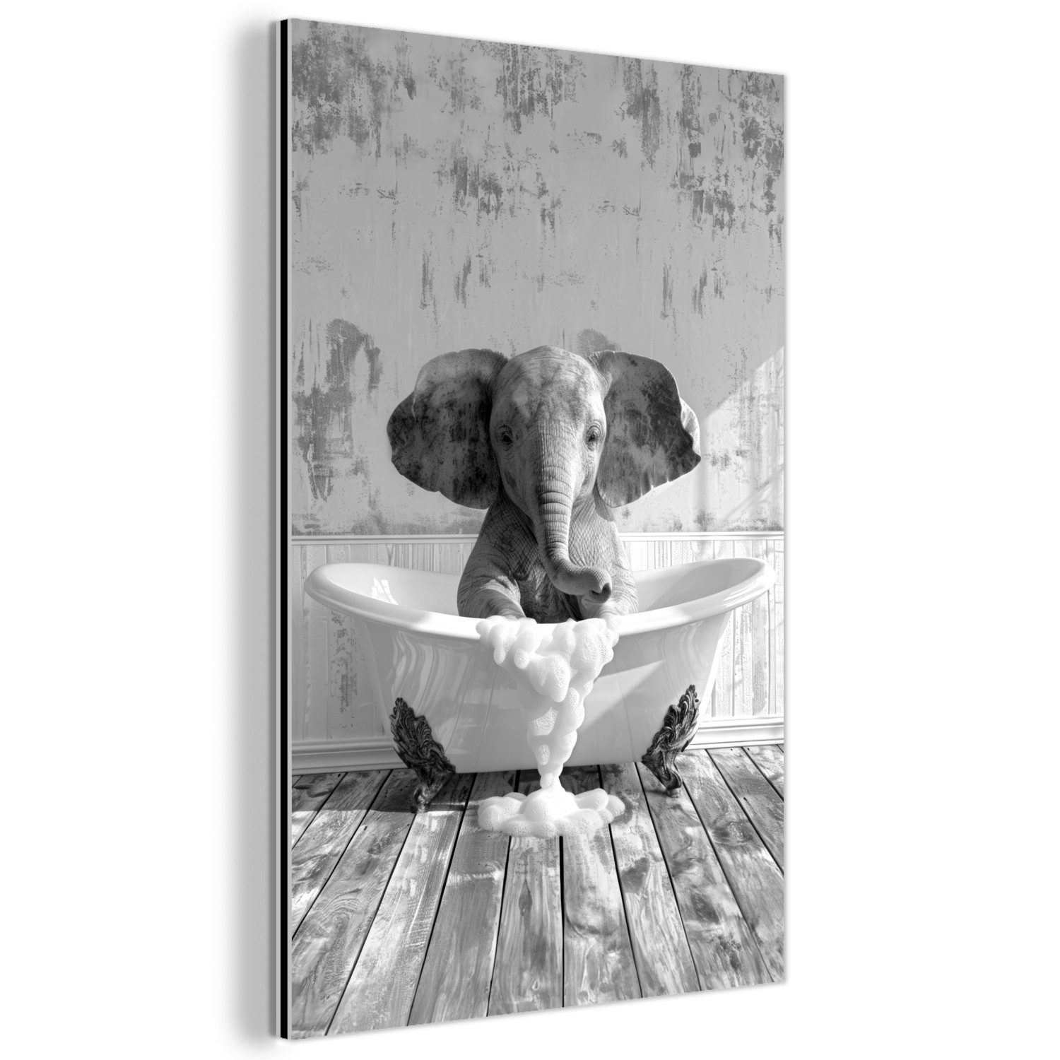 MuchoWow Metallbild Elefant - Vintage - günstig online kaufen