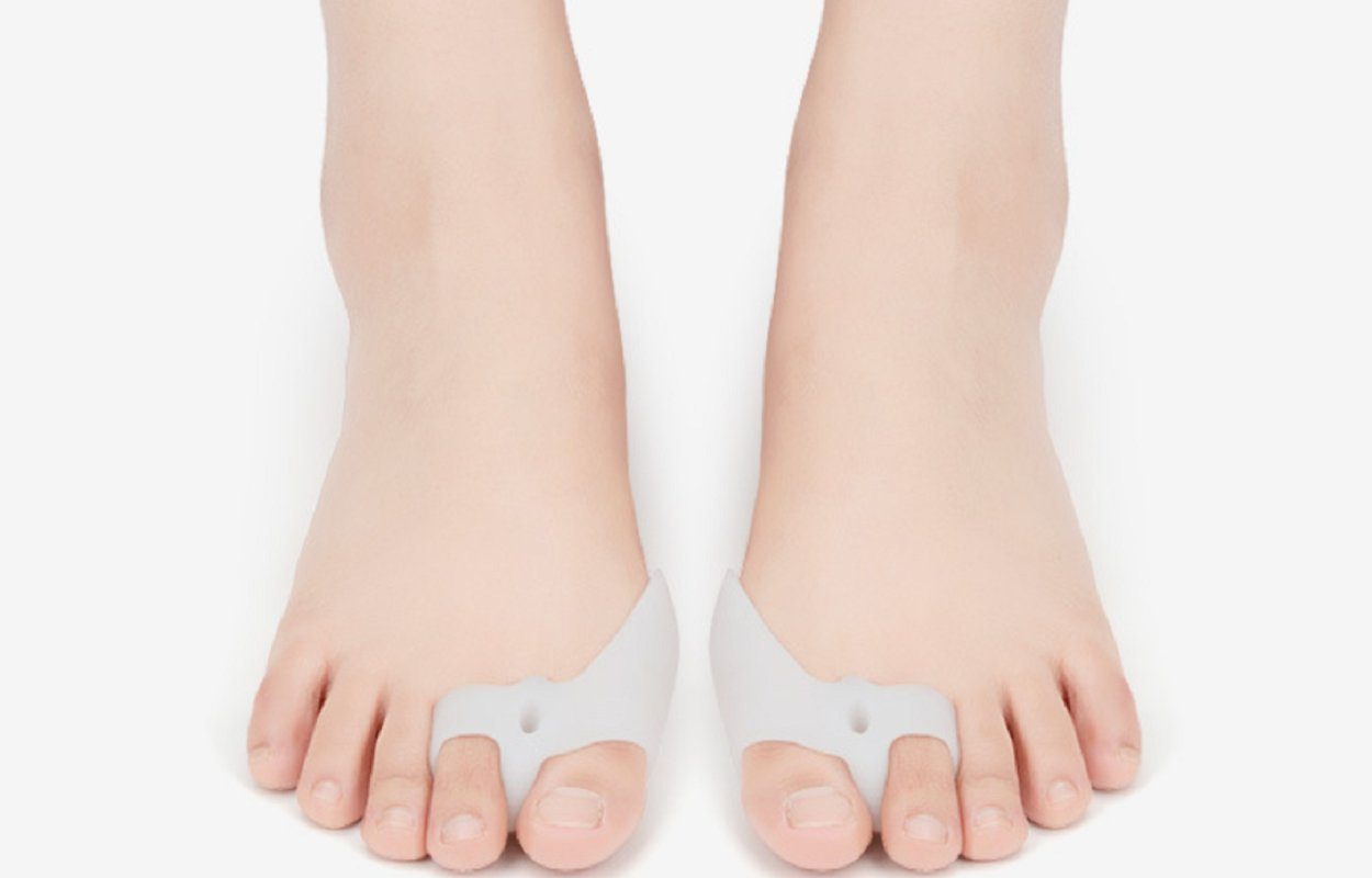 COOL-i ® Fußpolster Hallux Valgus Zehenspreizer – 2 Paar, Einstellbar, BPA-frei, Universalgröße