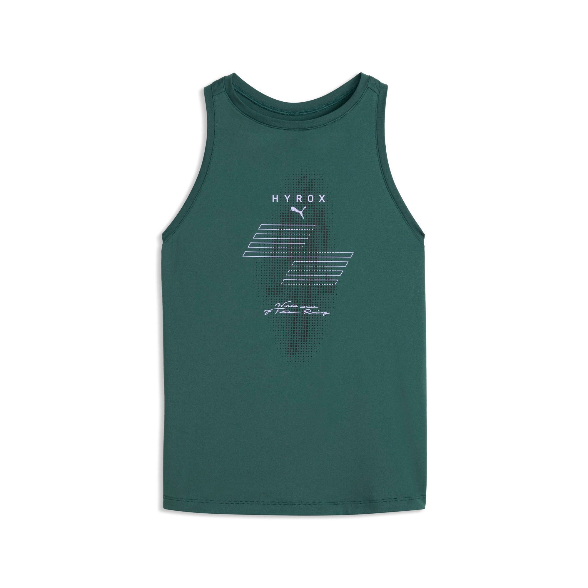PUMA Tanktop W X HYROX CLOUDSPUN RACERBACK TANK mit Rundhalsausschnitt, ärmelloses Design, Regular Fit, normale Länge