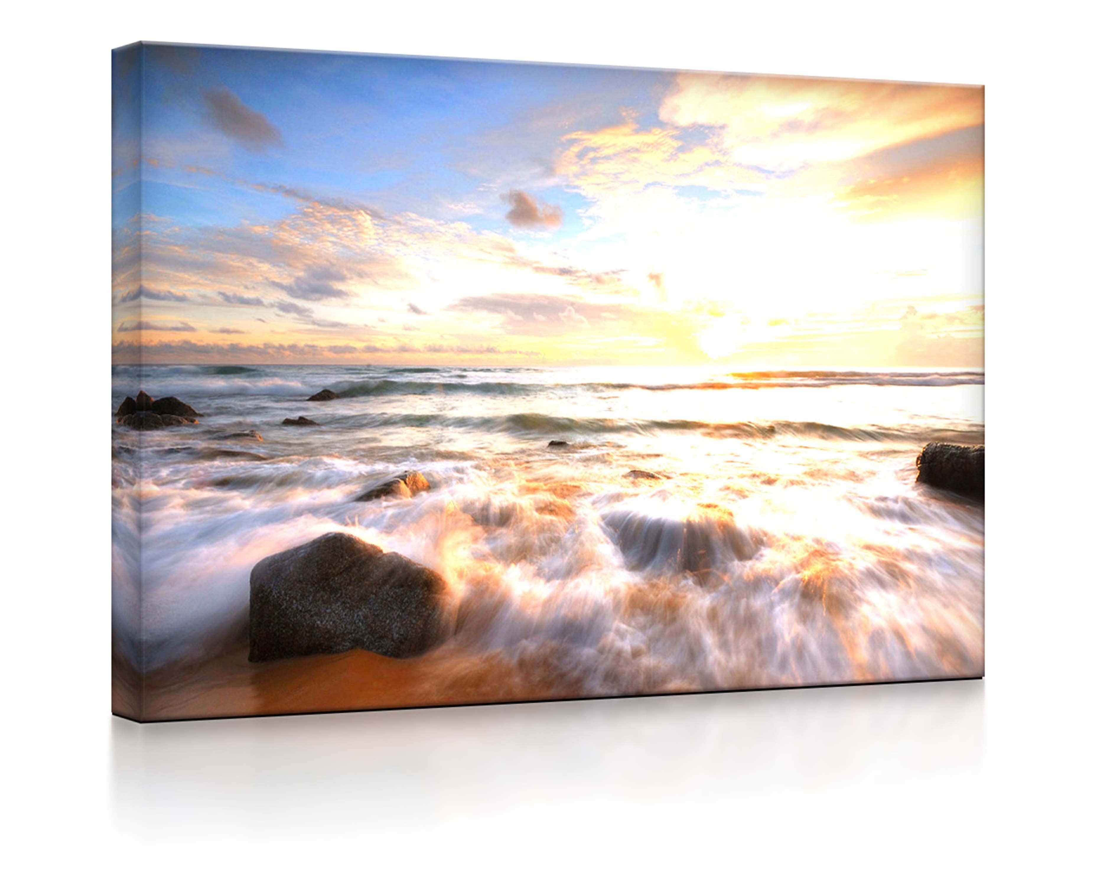 lightbox-multicolor LED-Bild Sonnenuntergang am Meer fully günstig online kaufen