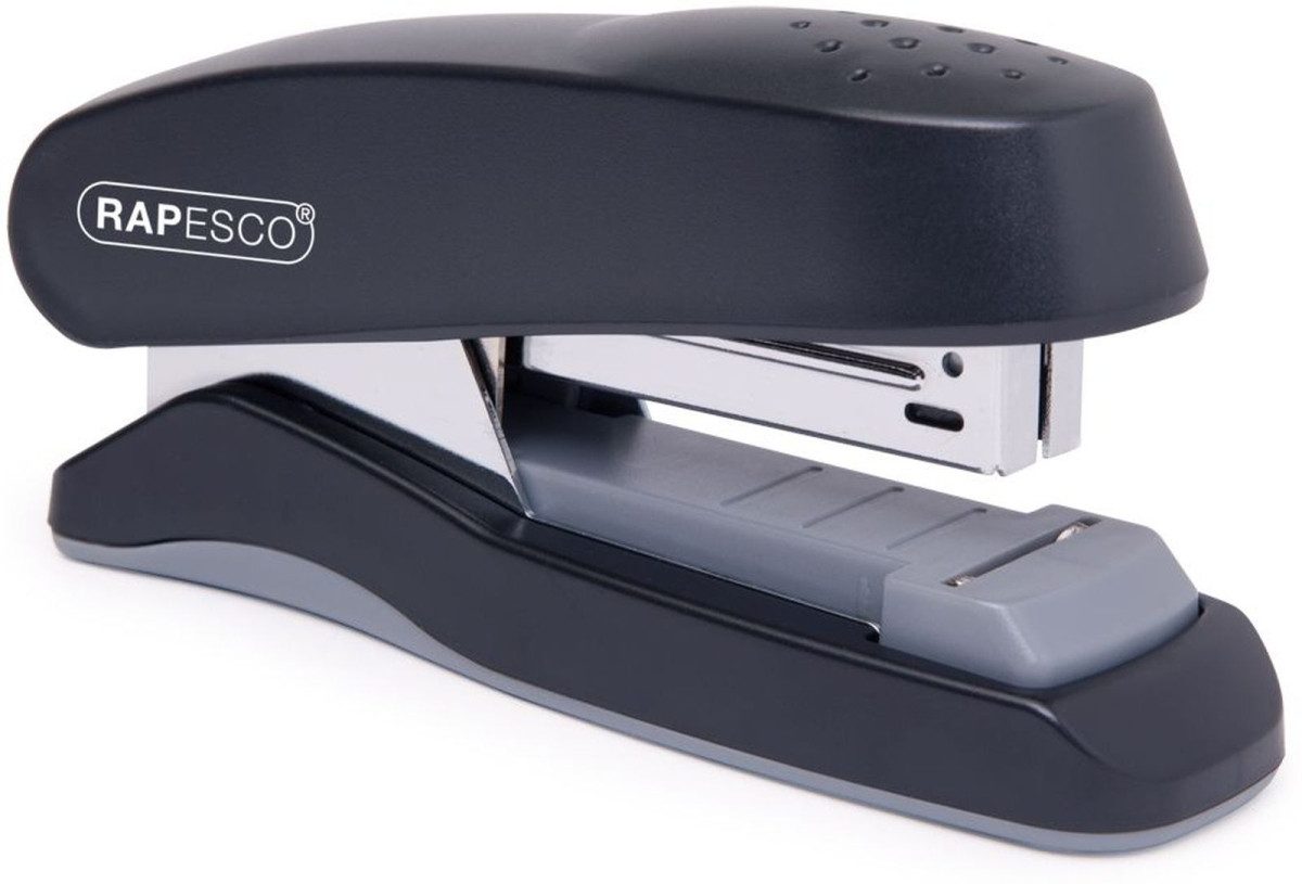 RAPESCO Heftgerät Flachheftgerät 25 Blatt Schwarz (12 Stück)