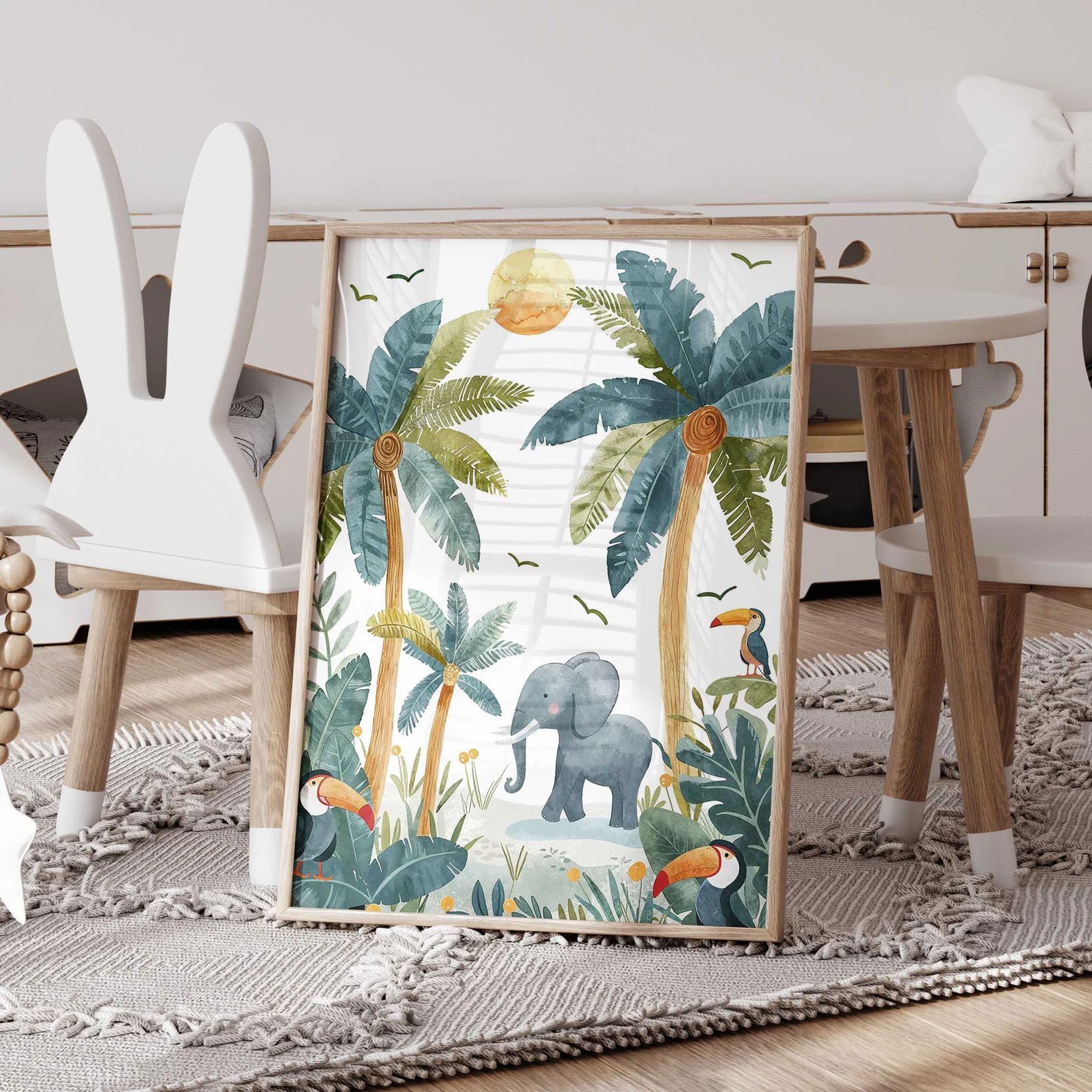 WANDKIND Poster Dschungeltier 3er Set P820, Kinder Poster – Bild 5 von 5