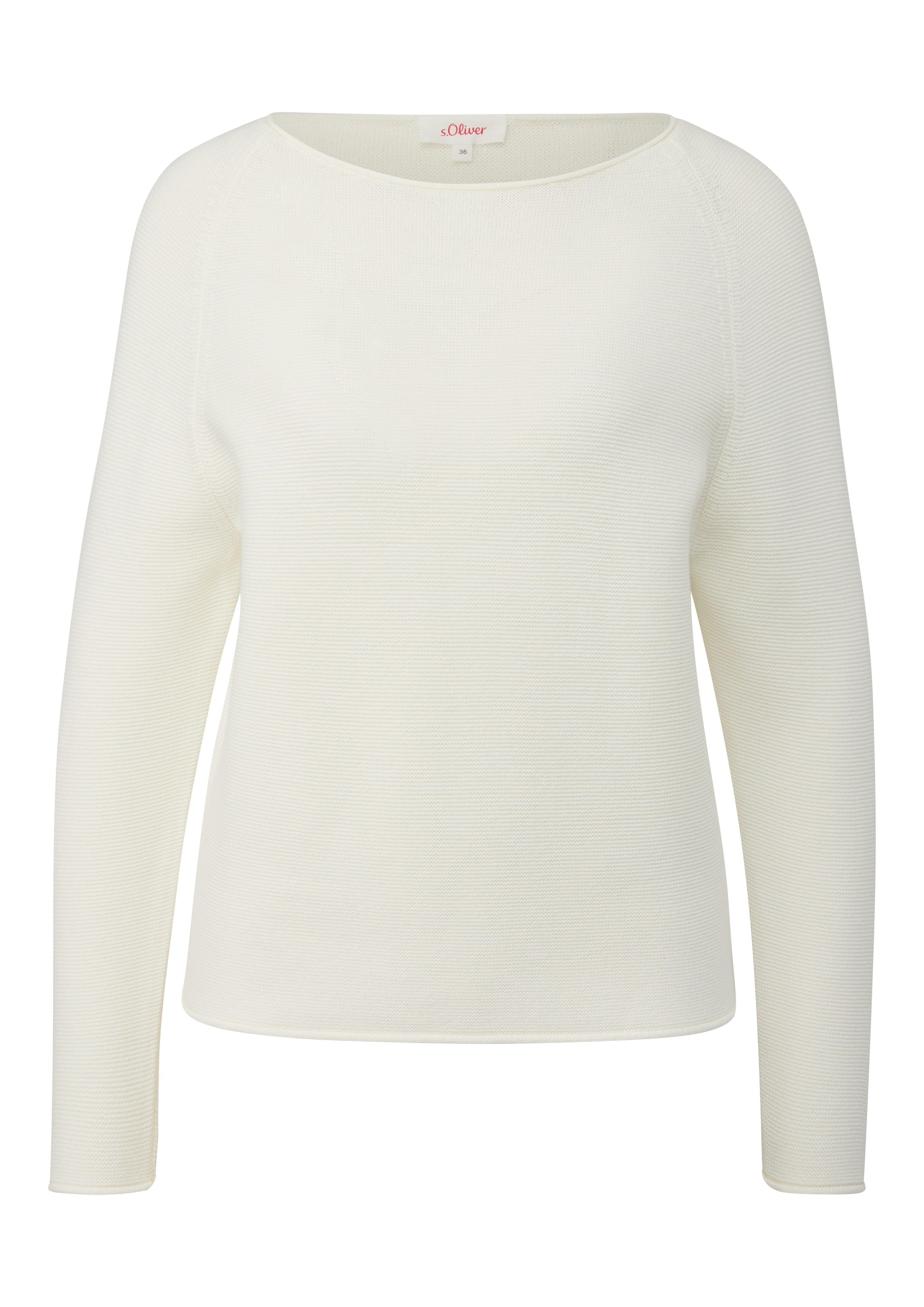 s.Oliver Strickpullover mit U-Boot Ausschnitt