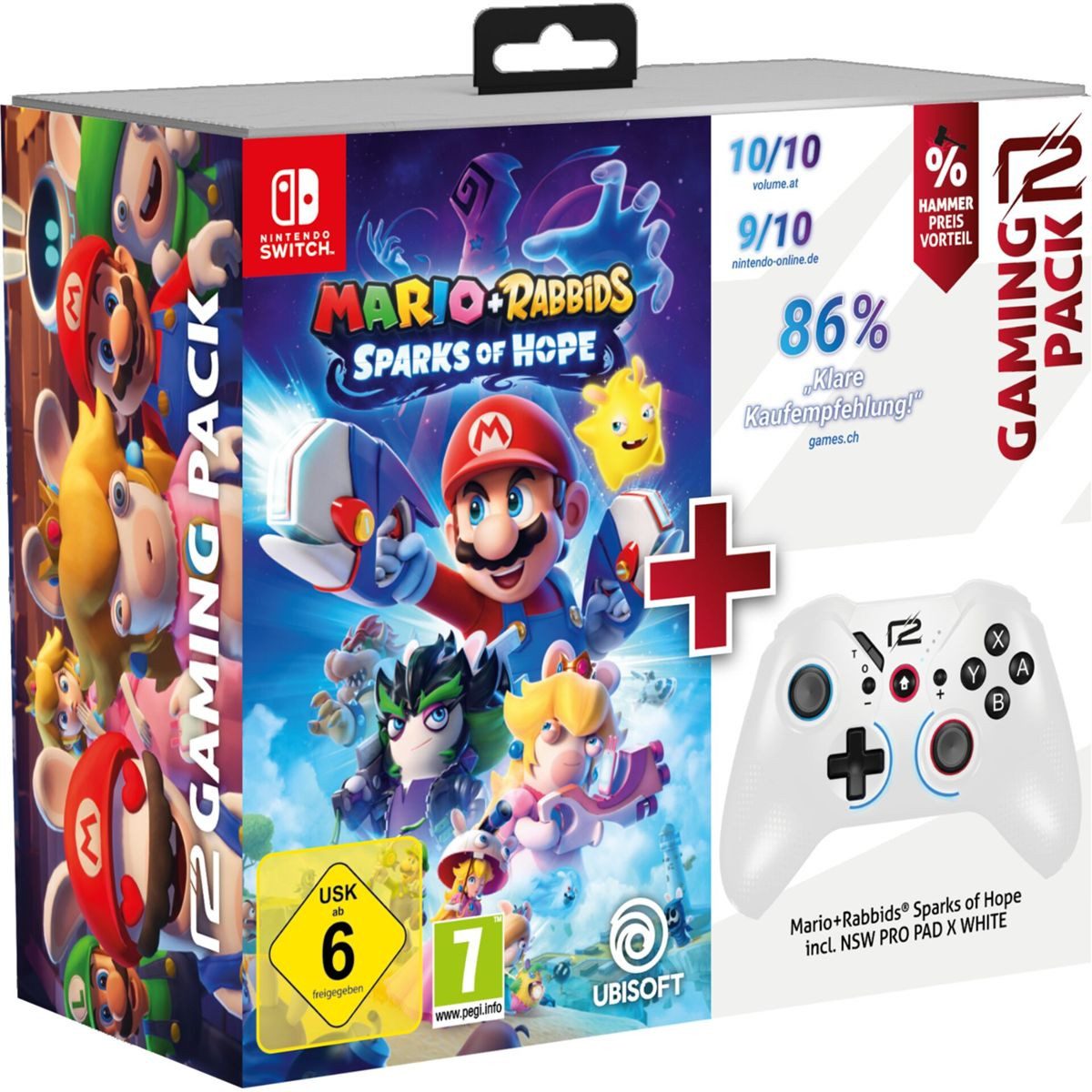 Ready2gaming Nintendo Switch Mario + Rabbids Sparks of Hope Gamepad