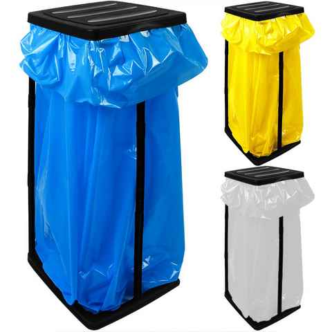 Deuba Mülleimer, 60 Liter 3fach höhenverstellbar Müllsackhalter Müllbeutelhalter