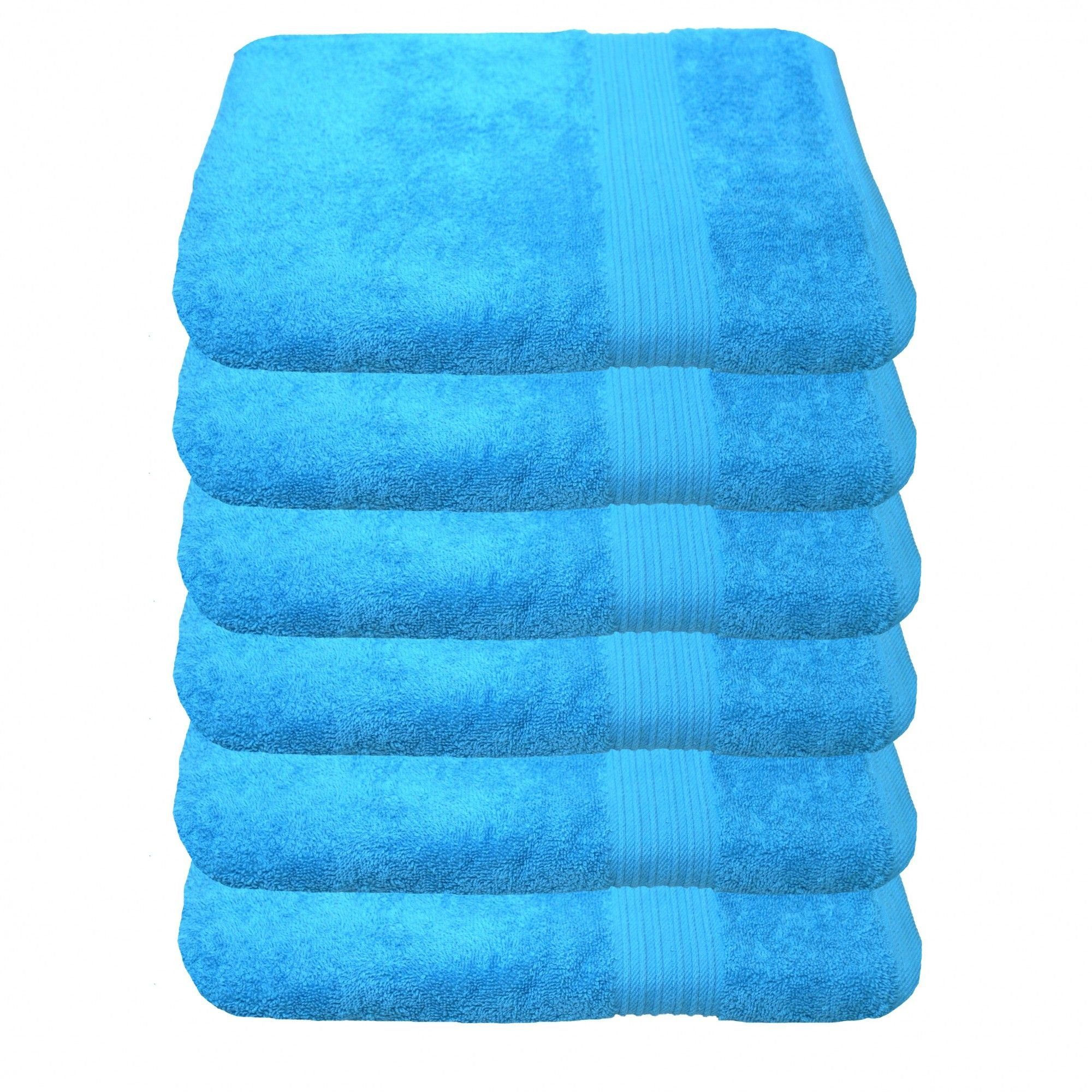 Wir stellen eine super berühmte Marke vor! Julie Julsen cm, 100 6-Handtücher-Türkis-Handtuch Baumwolle Handtücher 50 x (6-St)