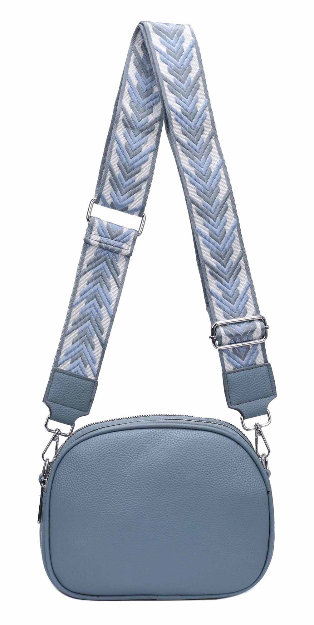 ITALYSHOP24 Schultertasche Damen Tasche Crossbody Handytasche, als Schultertasche, Crossover, Umhängetasche tragbar