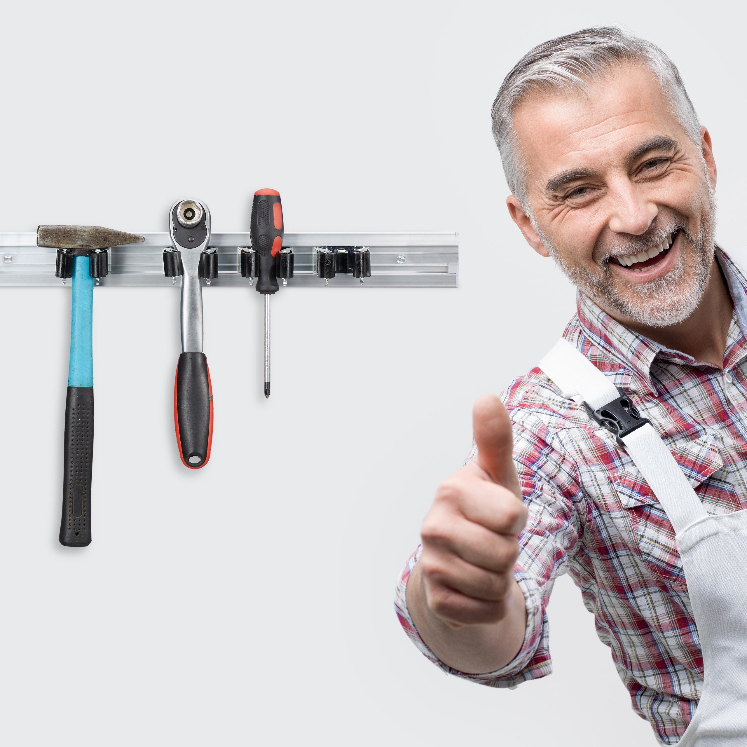 relaxdays Gartengerätehalter Gerätehalter Wandhalterung günstig online kaufen