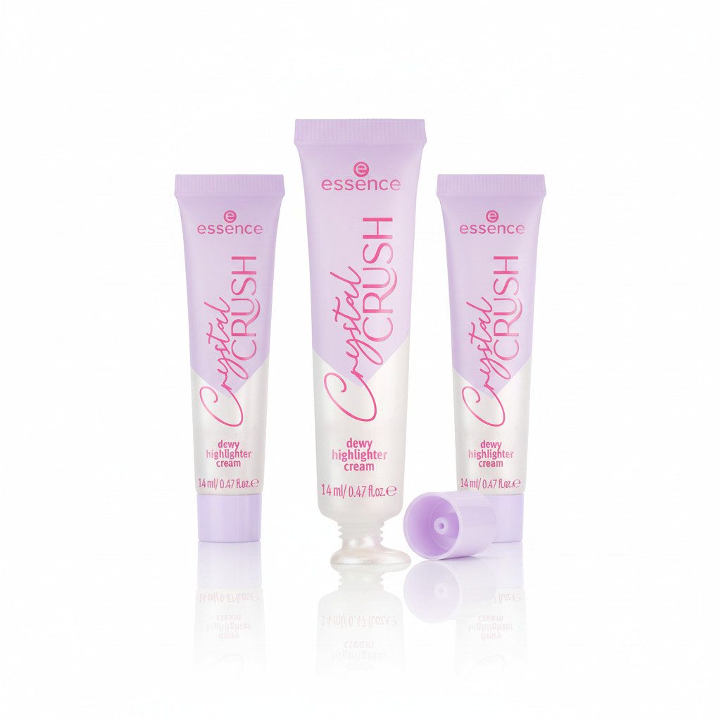 Essence Highlighter CRYSTAL CRUSH dewy highlighter cream, 3-tlg.