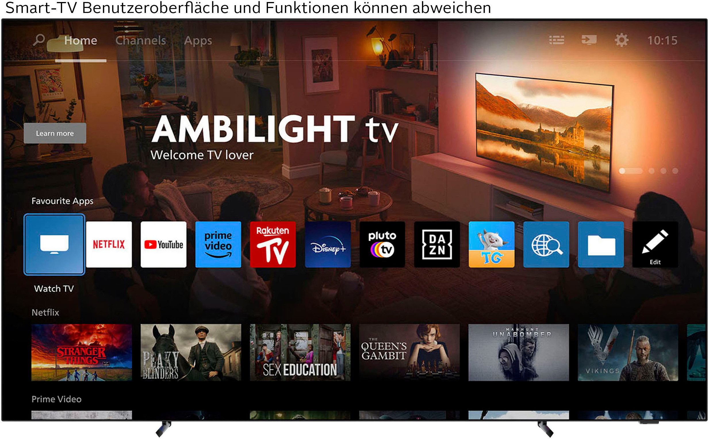Philips 65OLED950/12 OLED-Fernseher (164 cm/65 Zoll, 4K Ultra HD, Google TV, Smart-TV)