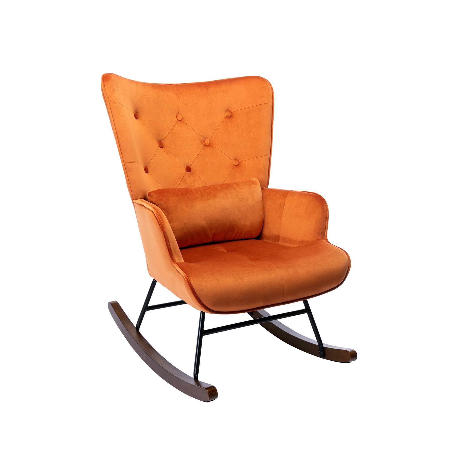 HomeMiYN Schaukelstuhl Schaukelstuhl Patchwork Sessel Schwingsessel günstig online kaufen