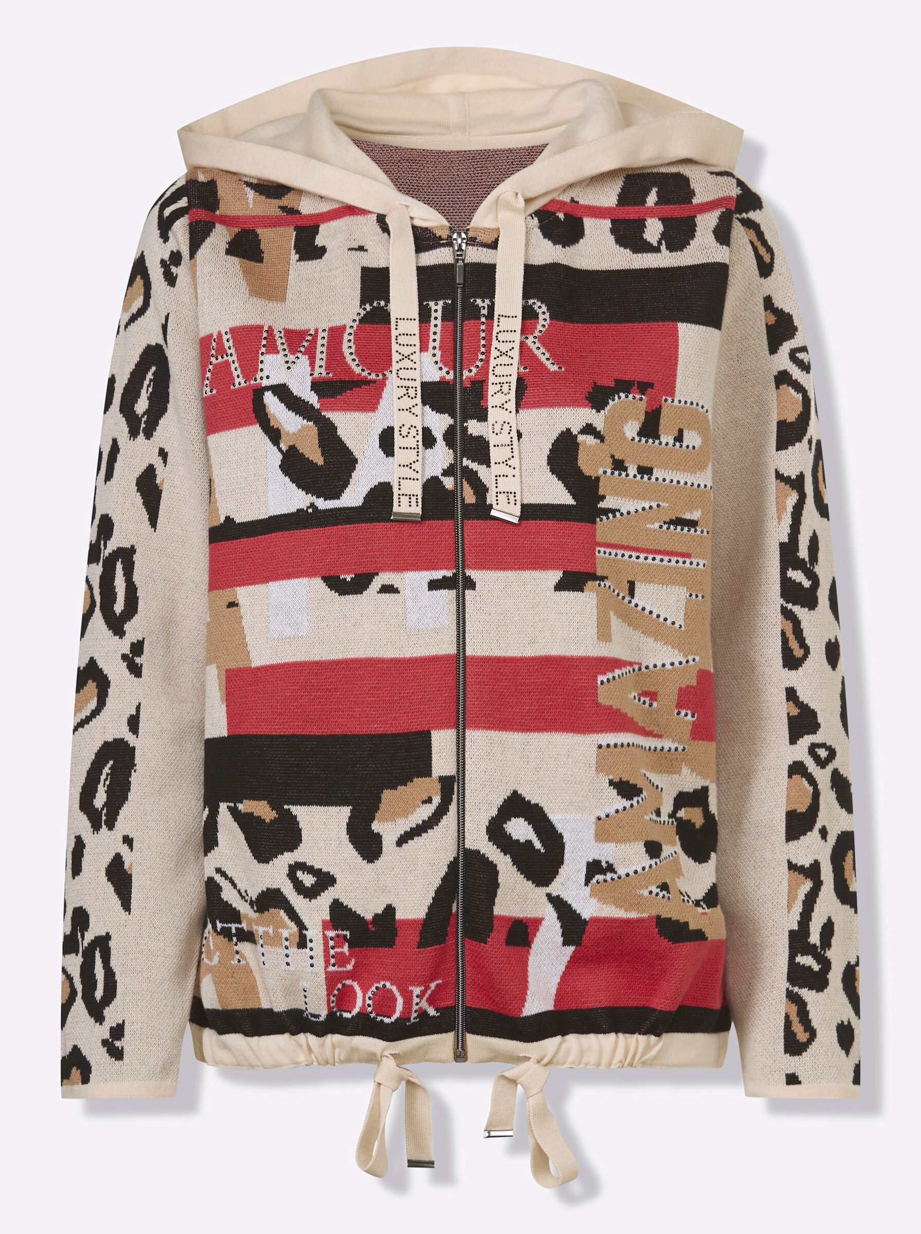 Strickjacke Strickjacke Langarm Jacquard