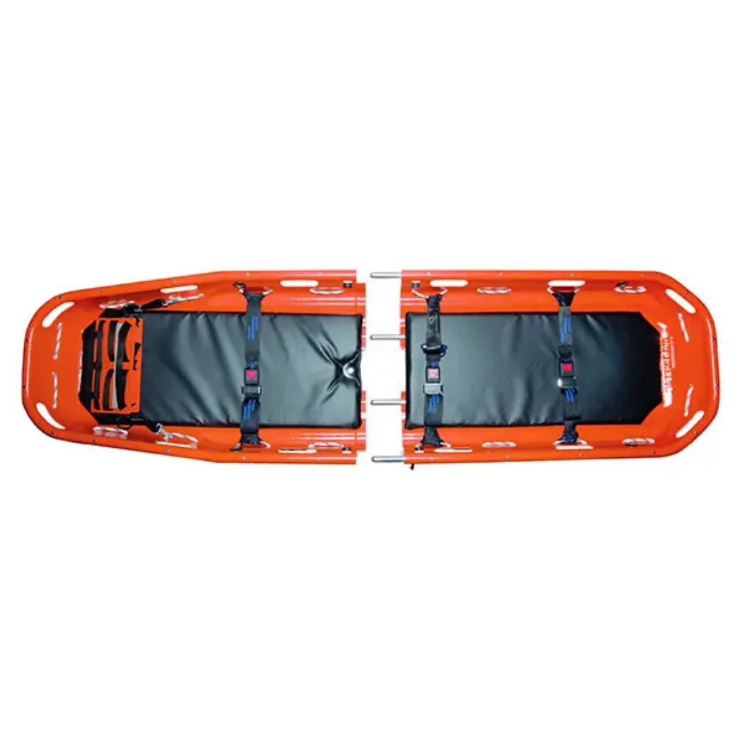 DocMed Erste-Hilfe-Set ultraBASKET STRETCHER, teilbar, (Modulares Rettungstragenset, 1 St), Max. Belastbarkeit: 315 kg, verstellbare Fußstütze