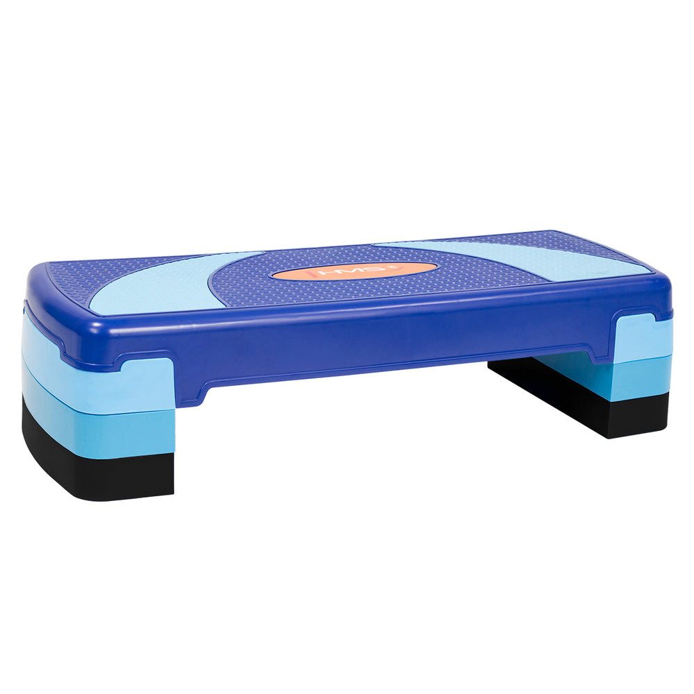 HMS Stepboard Steppbrett Fitnessboard Aerobic (Spar-Set, 3-stufige Höhenverstellung), Ideal zur Straffung von Beinen, Po und Bauch