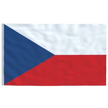 vidaXL Fahne Tschechische Flagge mit Mast 6,23 m Aluminium