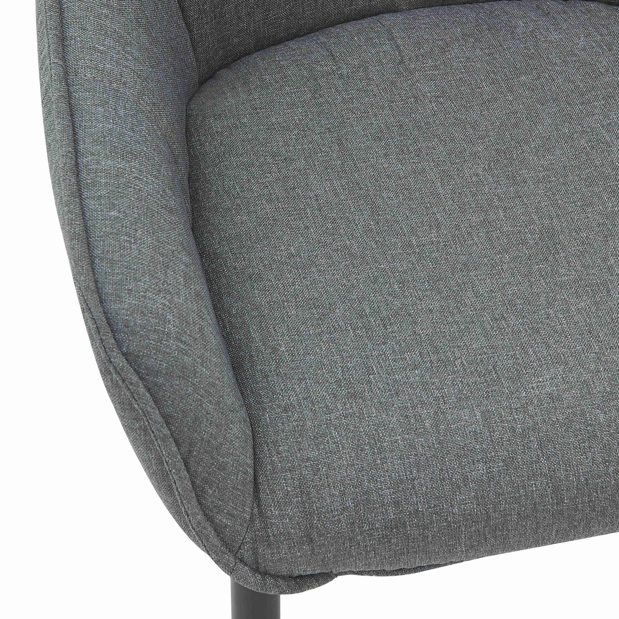 GMD Living Polsterstuhl BALOW, Armlehnenstuhl mit Leinenbezug