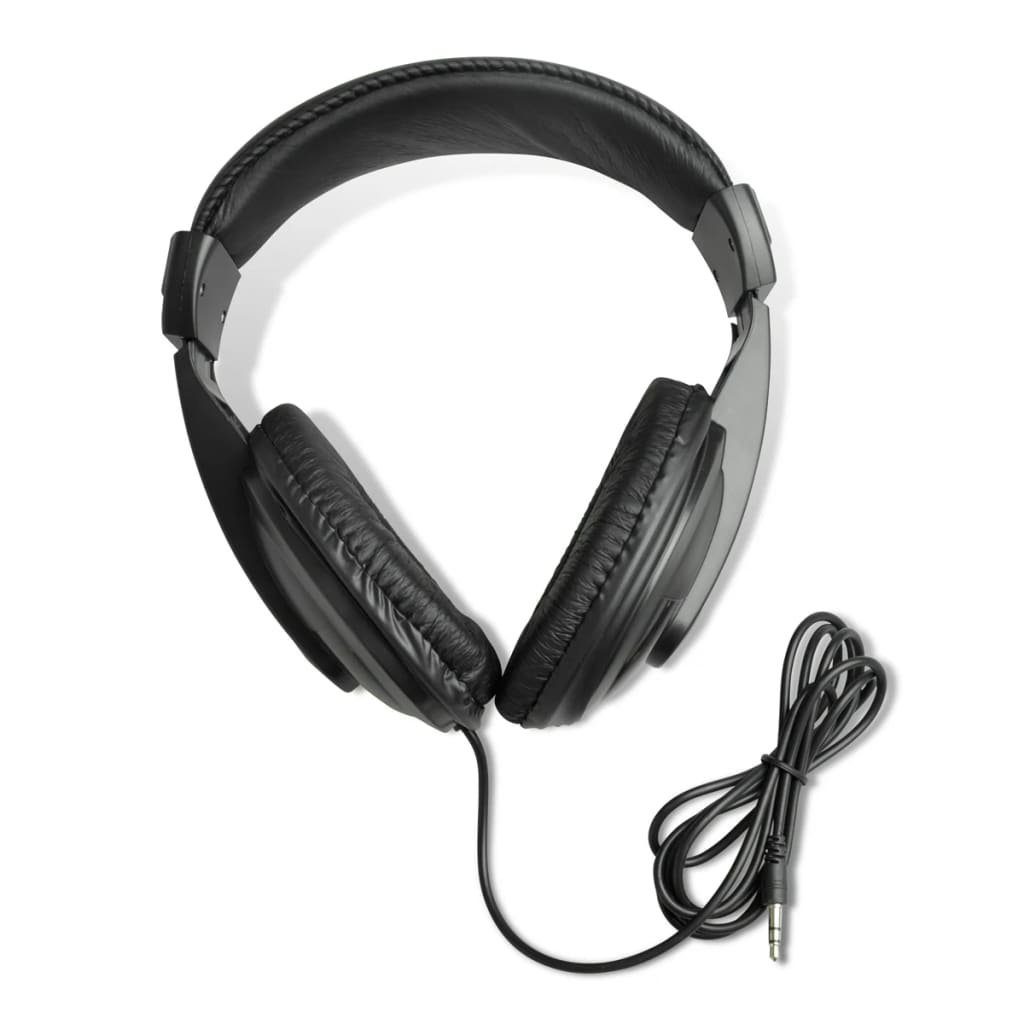 vidaXL Parabol-Richtmikrofon mit Visierung Kopfhörer Lautsprecher und