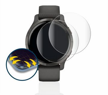 BROTECT Full-Screen Schutzfolie für Garmin Venu 2S, Displayschutzfolie, 2 Stück, 3D Curved klar