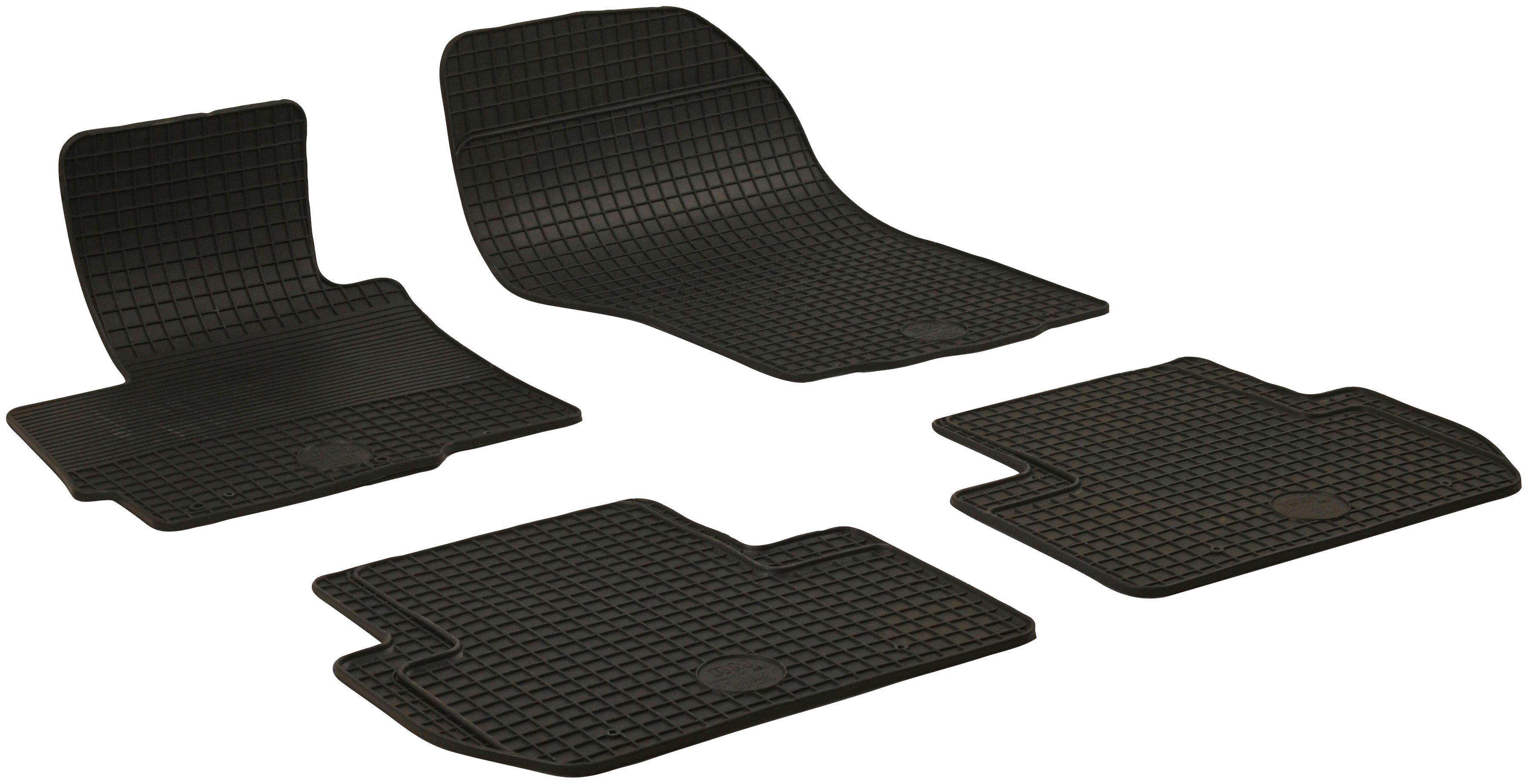 WALSER Passform-Fußmatten (4 St), für Mitsubishi ASX Geländewagen, für Mitsubishi ASX Facelift 2015-Heute