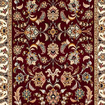 Orientteppich Perser - Täbriz - Royal - 317 x 88 cm - dunkelrot, morgenland, rechteckig, Höhe: 7 mm, Wohnzimmer, Handgeknüpft, Einzelstück mit Zertifikat
