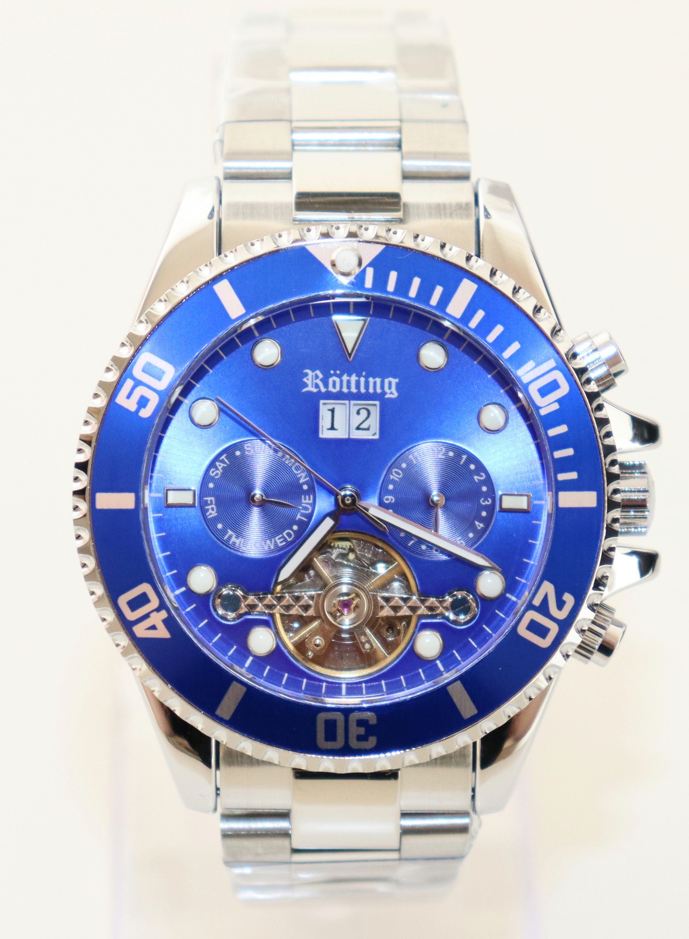 Rötting Design Automatikuhr Herrenuhr Automatikuhr blaue günstig online kaufen
