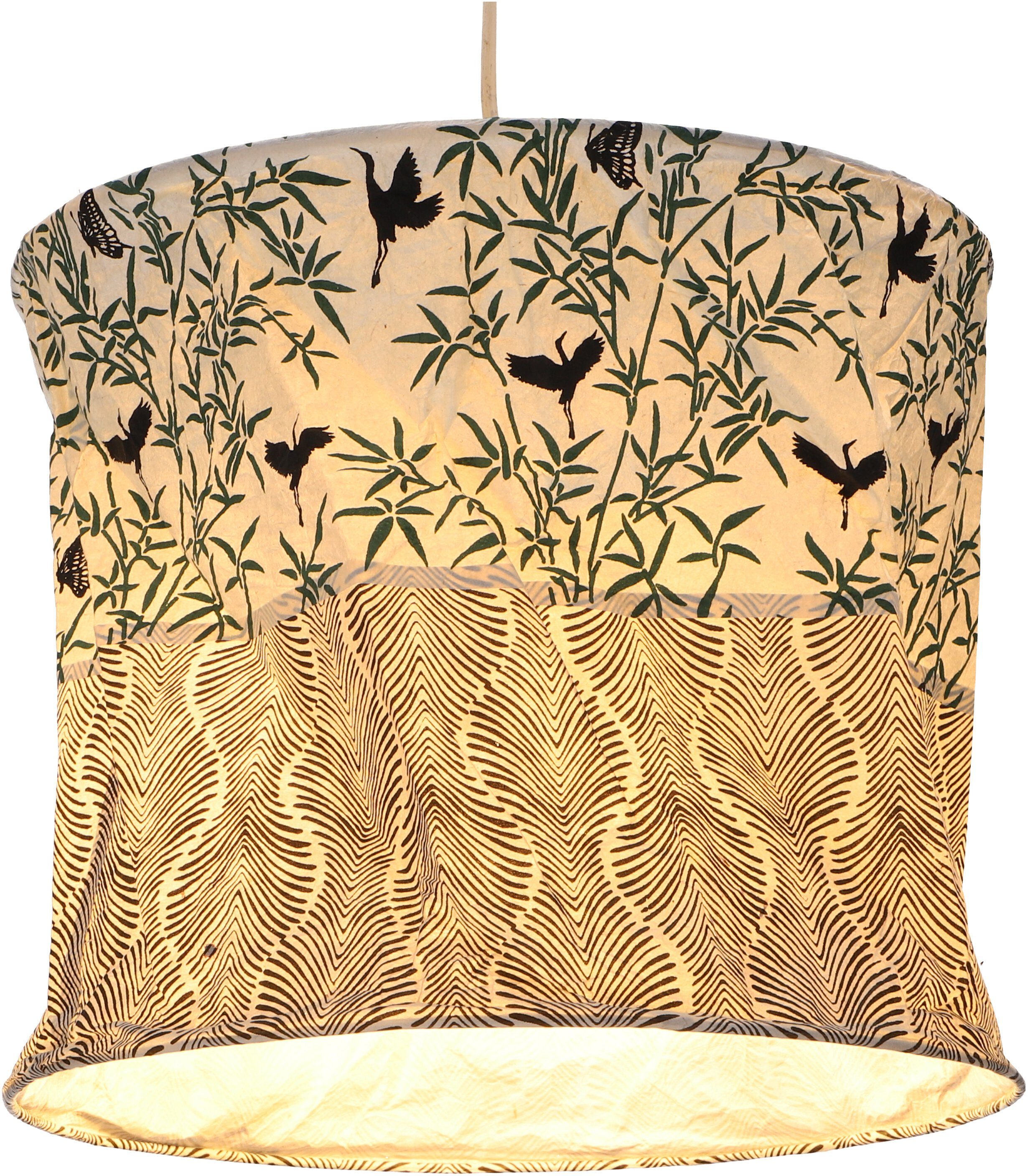 Guru-Shop Lampenschirm Runde Papier Hängelampe, Lokta.. günstig online kaufen