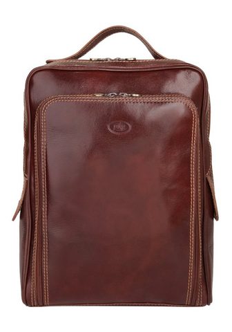 Piké Piké Cityrucksack echt Leder pagaminta...