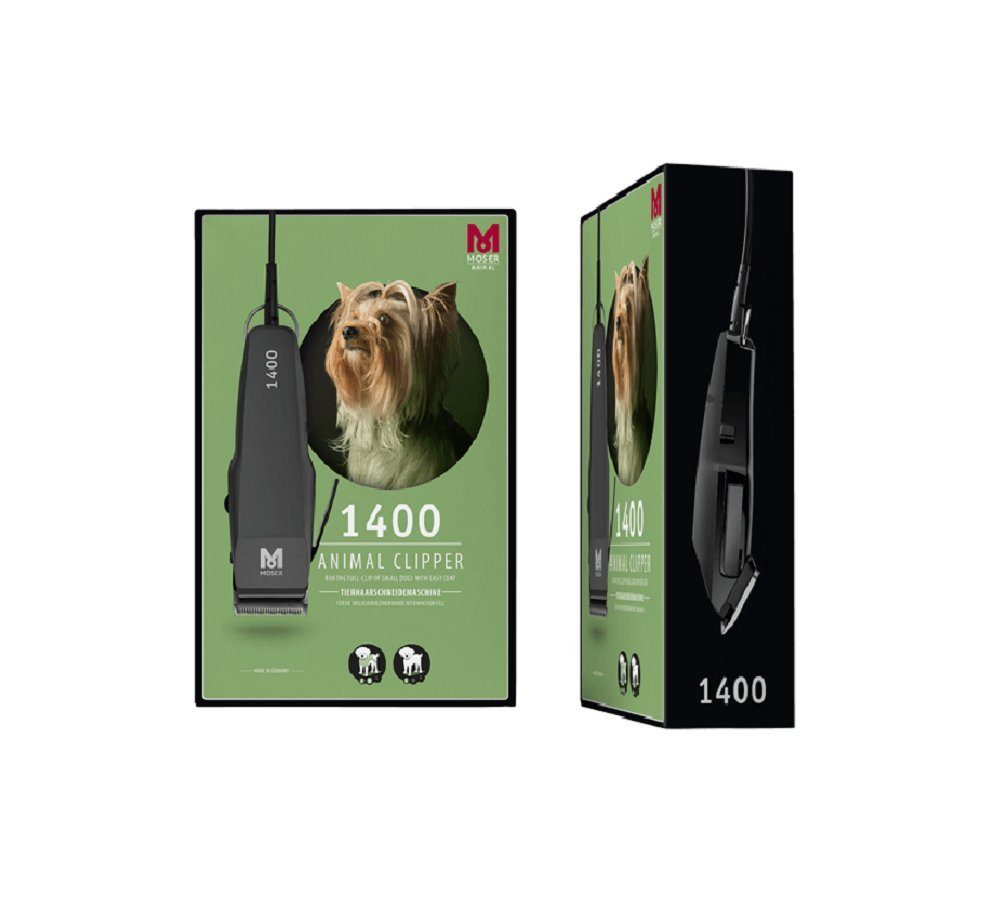 Moser Hundeschermaschine 1400 Vollschur kleiner Hunde mit einfachem Fell, Netz - Haarschneider