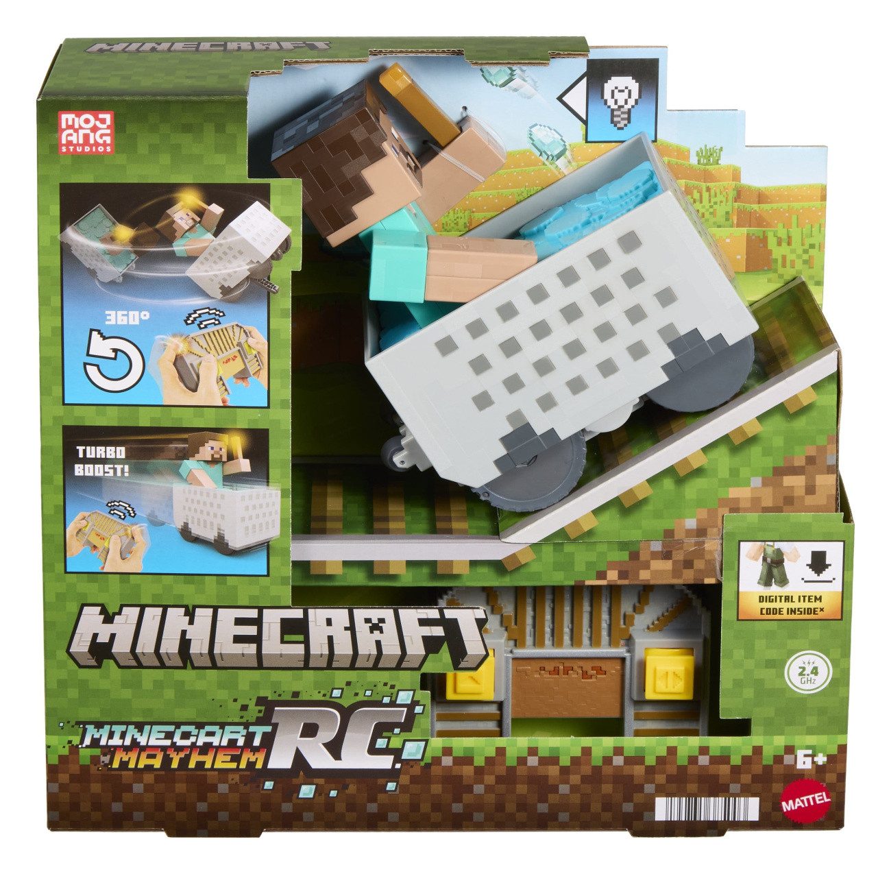 Mattel® Modellauto Minecraft RC Fahrzeug Steve in Minecart
