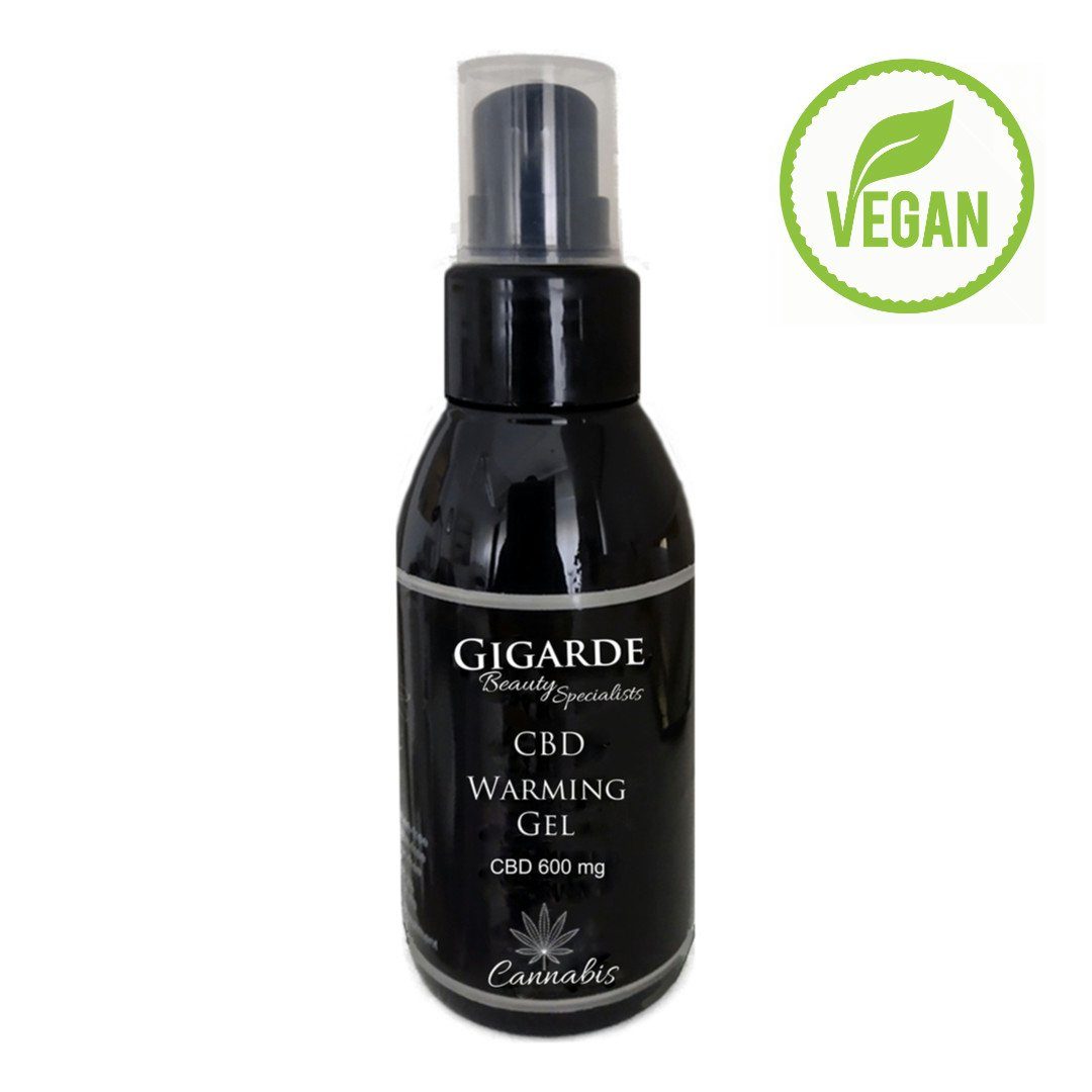 Gel GmbH Aloe 100 Gigarde CBD Kosmetik mg Wärmegel, Massage-Gel Massageöl Warming 600 ml, CBD