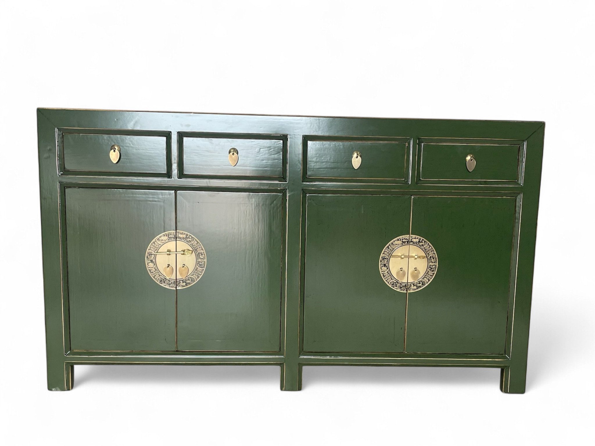 OPIUM OUTLET Sideboard Vintage Kommode Buffet fernöstlich (Asia Möbel komplett montiert, chinesisch asiatisch orientalisch), Schrank Hochzeitsschrank Anrichte