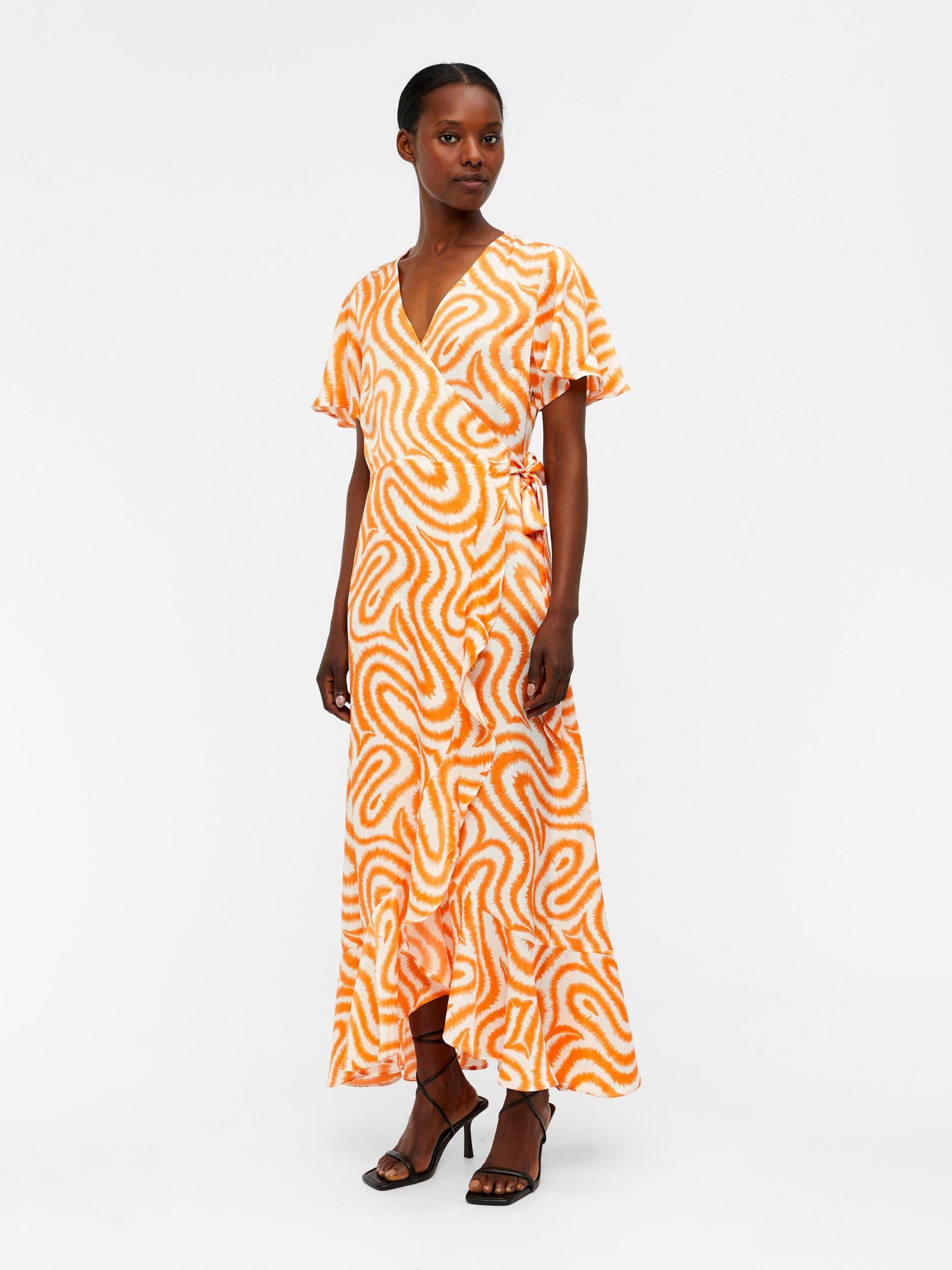 Object Sommerkleid Green Papaya (1-tlg) Wickel-Design