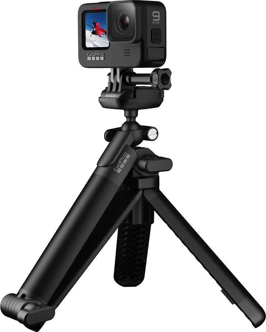 GoPro Kamerahalterung 3-Way 2.0, (bis 2,5 Zoll, Leichtes Stativ/Kameragriff/Verlängerungsarm)