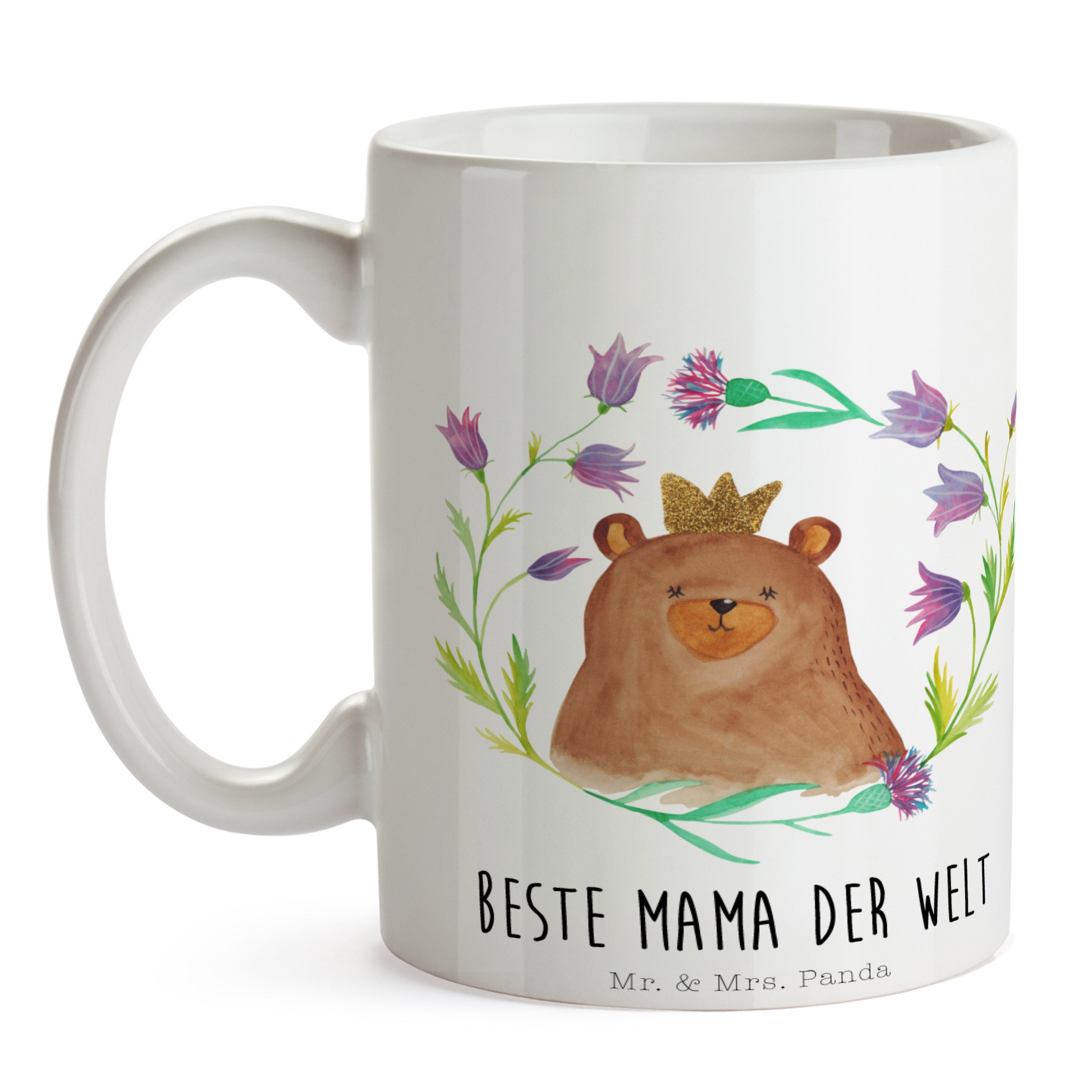 Mr. & Mrs. Panda Bär Königin Porzellantasse, Keramik - Kaffeebecher, Tasse, - B, Geschenk, Weiß Tasse