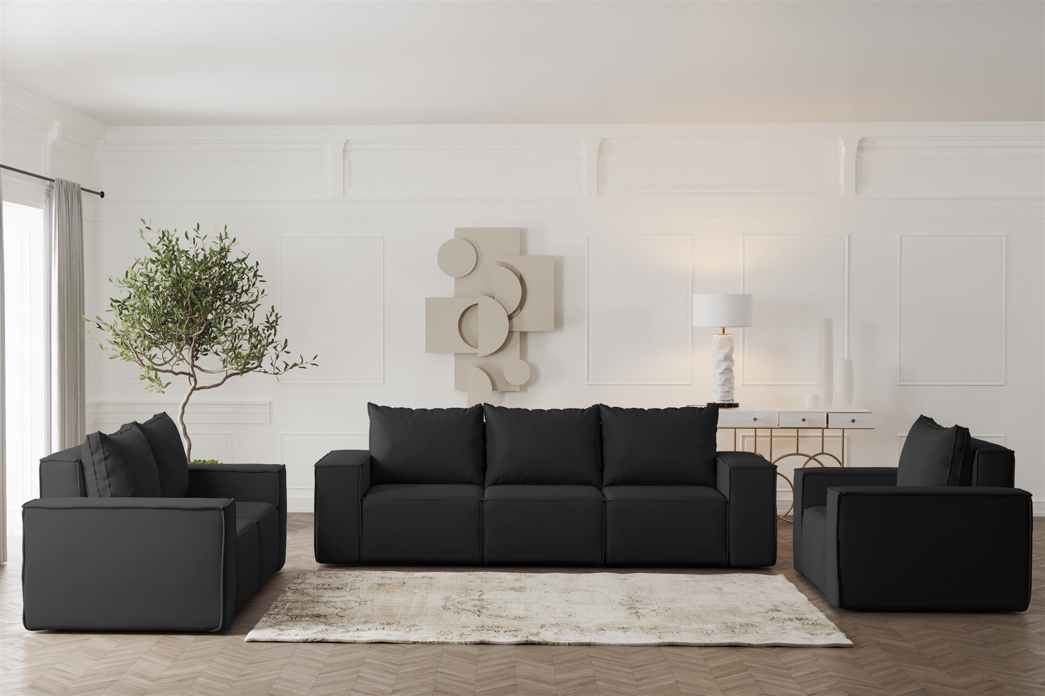 Fun Möbel Polstergarnitur Sofa-Set Designersofa ESTELLE günstig online kaufen