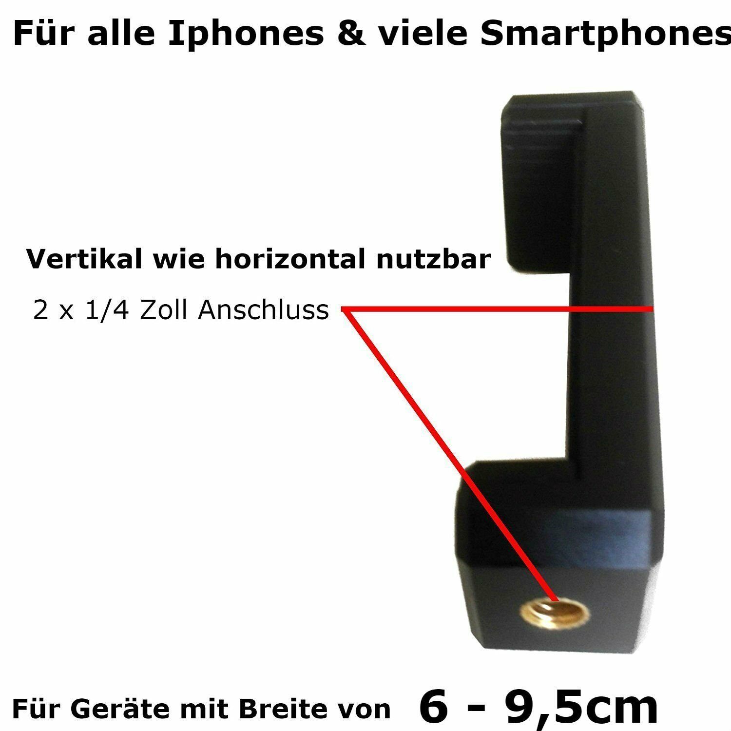 iPhone für flexibel Handy Kamerastativ Stand TronicXL Ministativ Tripod Smartphone Stativ
