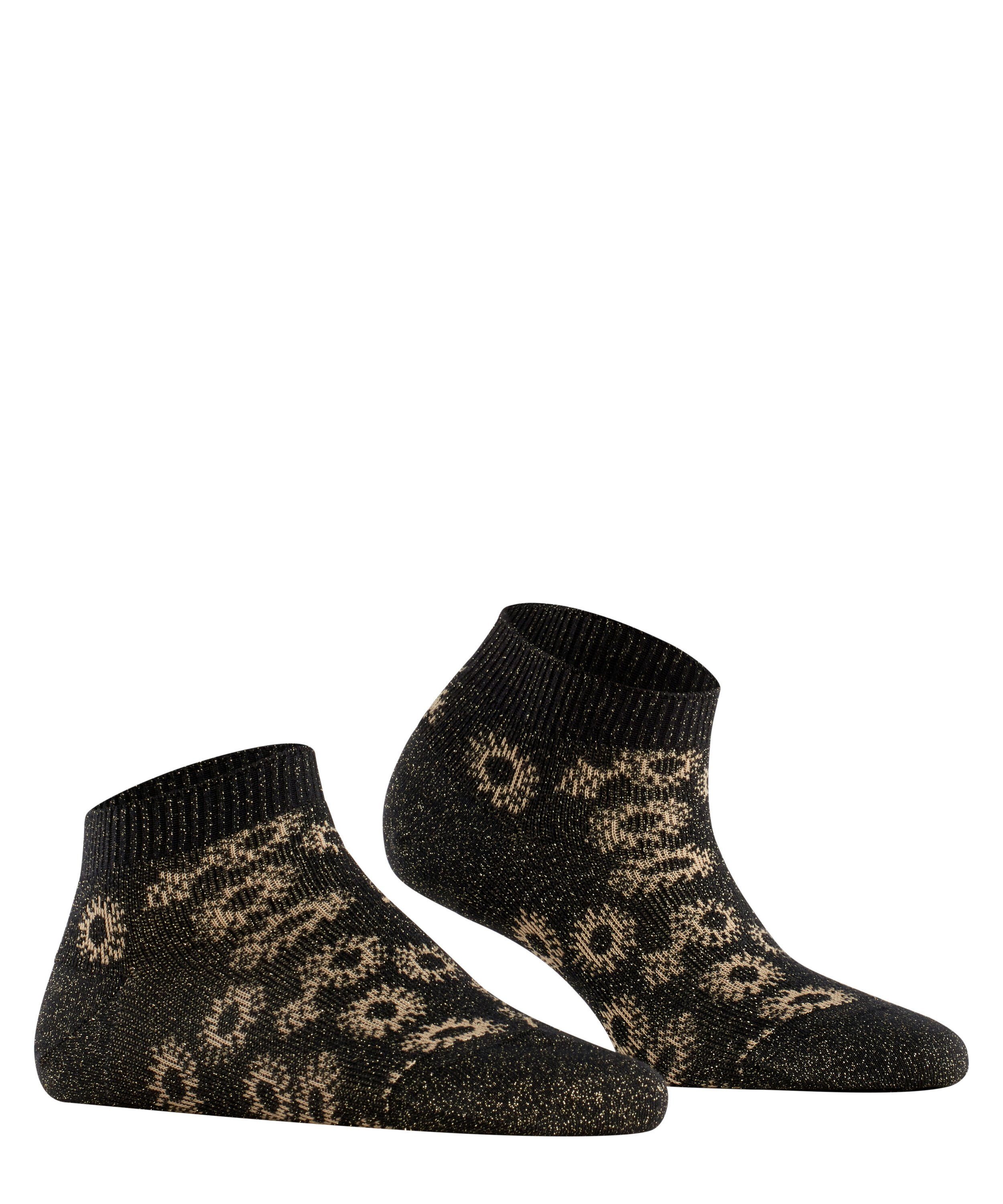 Sneakersocken Fantasy FALKE Daisy (3000) mit black (1-Paar) Blumenmuster