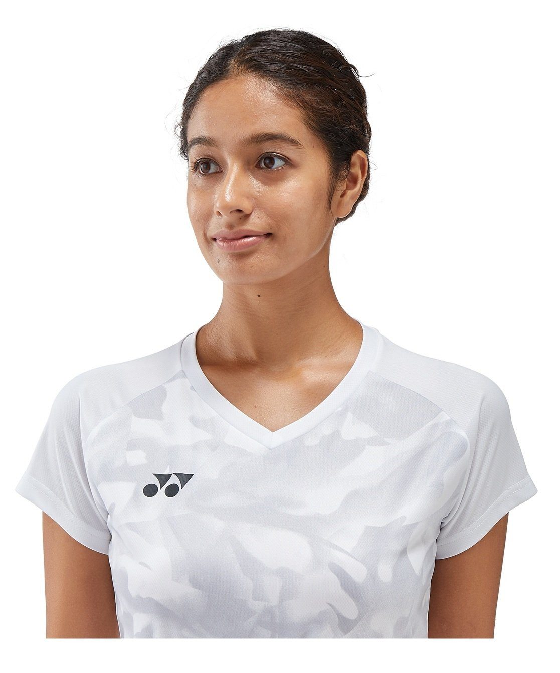 Yonex T-Shirt Crew Neck Club Team YW0033 (100% Polyester) 2025 weiss Damen