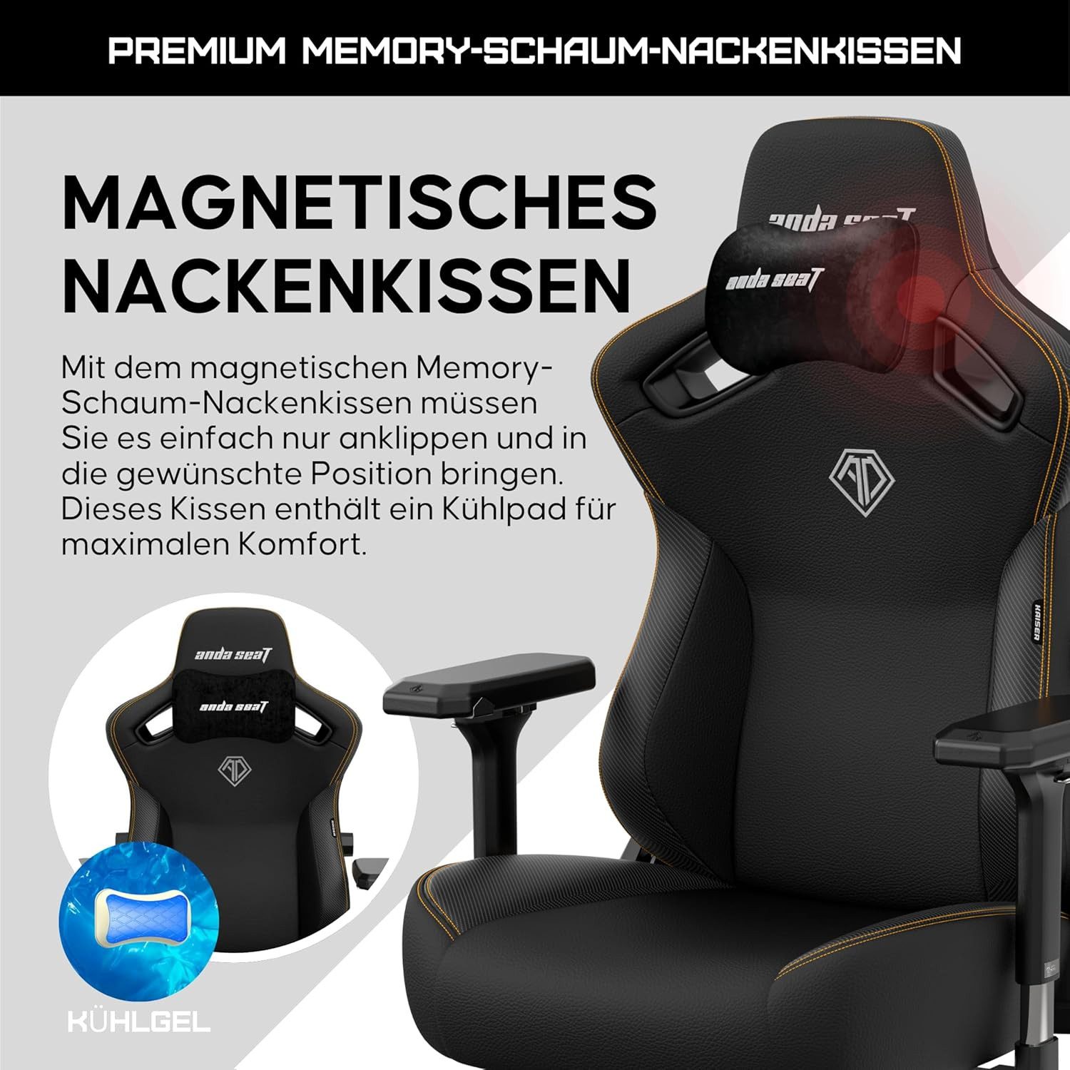 anda seaT Gaming-Stuhl Kaiser Series 3 Premium Gaming Chair - L