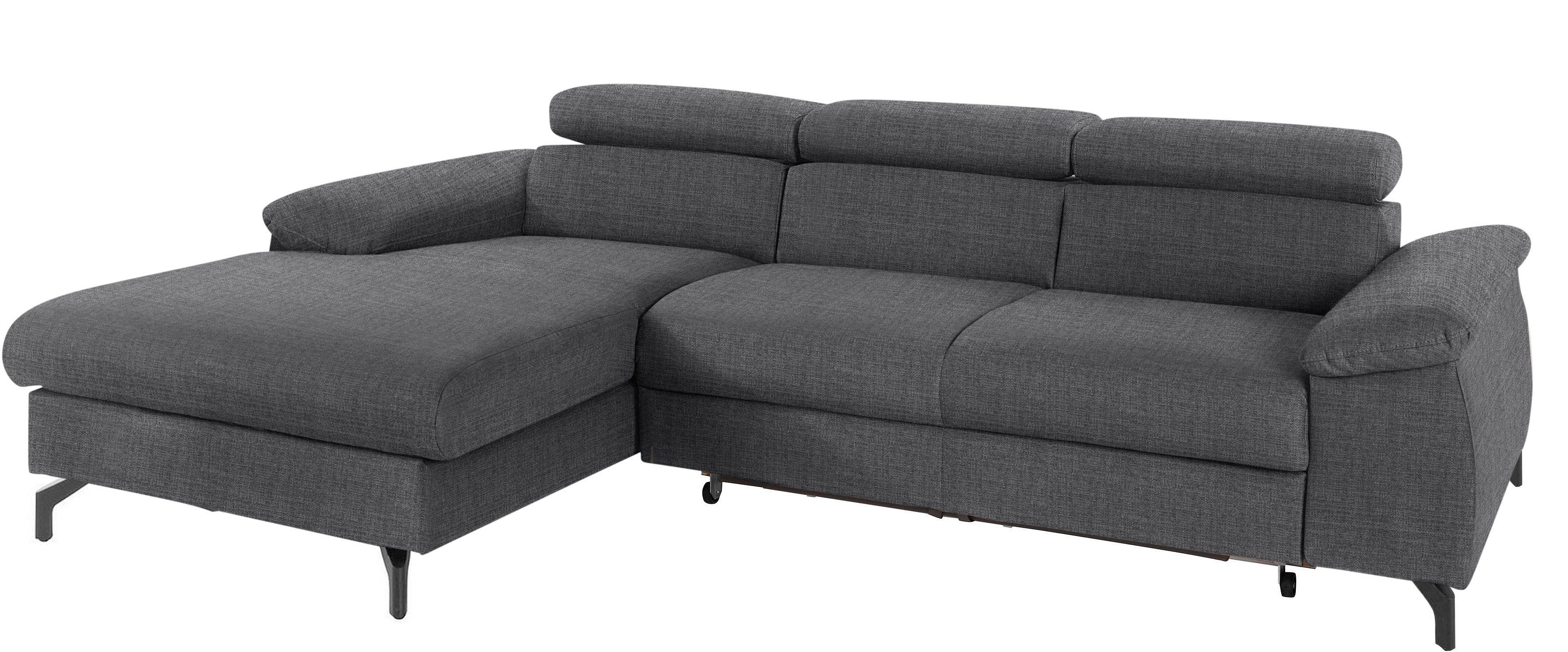COTTA Ecksofa "Kitty L-Form, B: 242 cm" mit Kopfteilverstellung, optional B günstig online kaufen