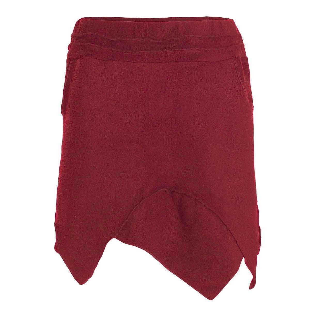 Zipfelrock Thermorock warmer Damen Winterrock kurz Zipfelrock aus ECO-Fleece