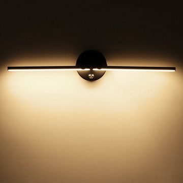 WILGOON LED Wandleuchte Wandlampe Wohnzimmer 180° Schwenkbar Minimalistische, Nachtlampe 53cm, LED fest integriert, Warmweiß, Wohnzimmerlampe, Bettlampe Wandbeleuchtung, für Wohnzimmer Schlafzimmer