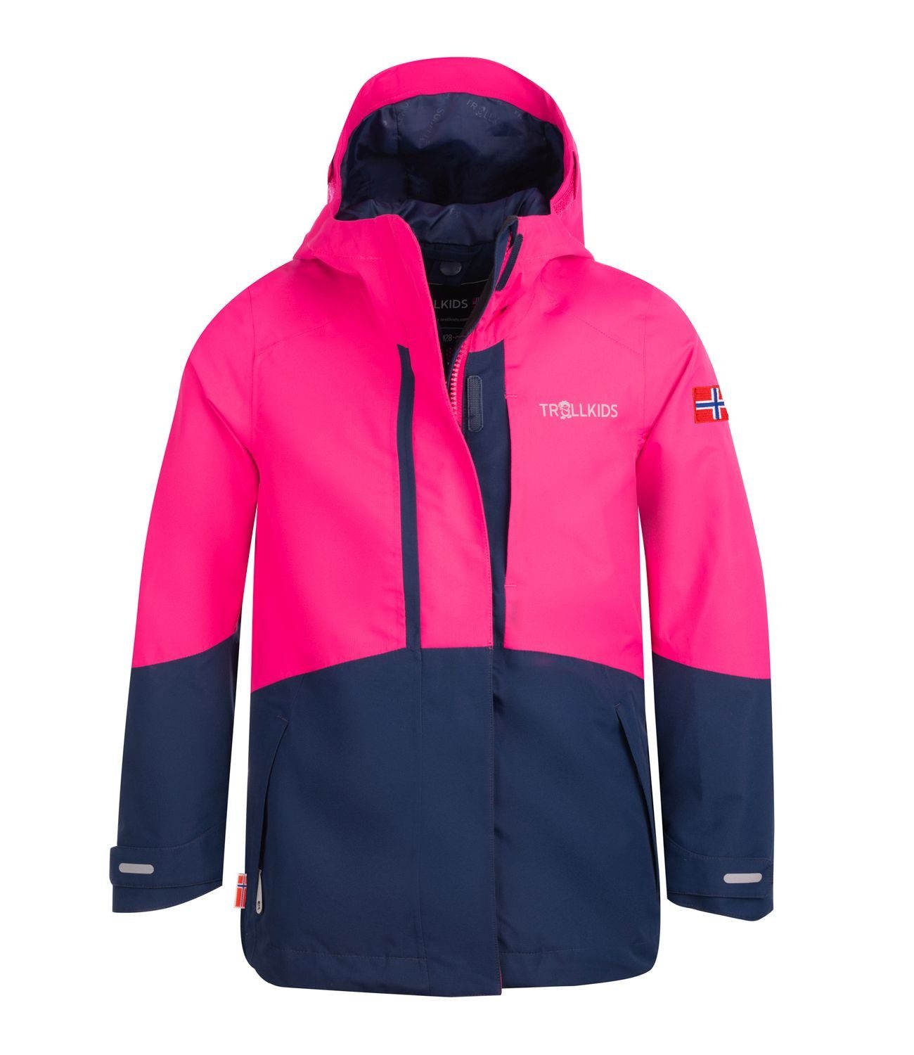 TROLLKIDS Funktionsjacke Skaland Wasserdicht Marineblau/Magenta | Übergangsjacken