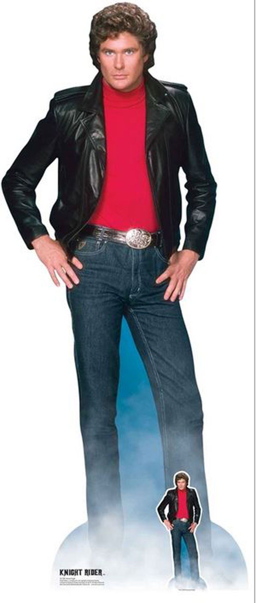 Dekofigur Knight Rider - Pappaufsteller - David Hasselhoff - Pappaufsteller