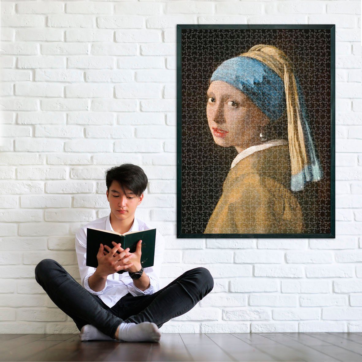 Clementoni® Puzzle Museum Puzzleteile, FSC® Mädchen 1000 Made Vermeer - Perlenohrring, dem - Wald schützt Collection, mit Das Europe, in weltweit 